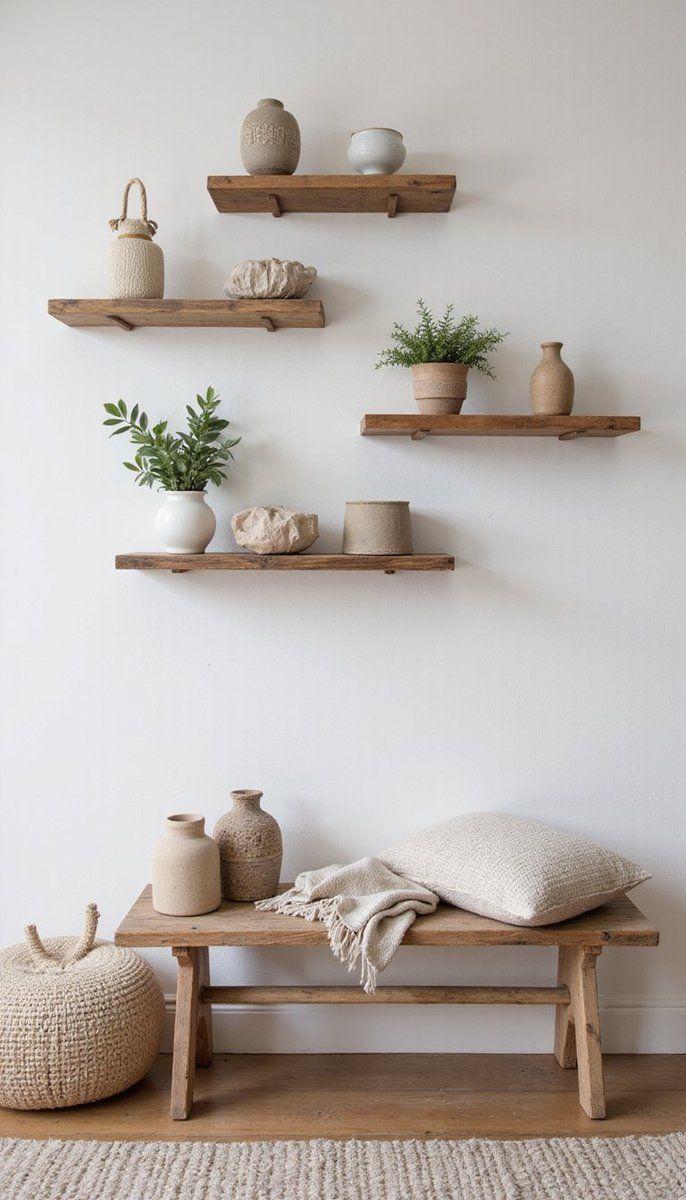 Rustic Wooden Wall Racks