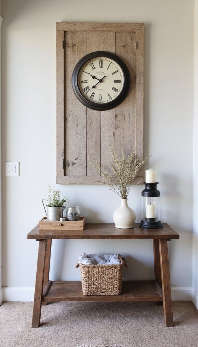 Simple Antique Farmhouse Clocks