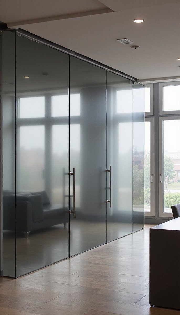 Sleek glass decor panels