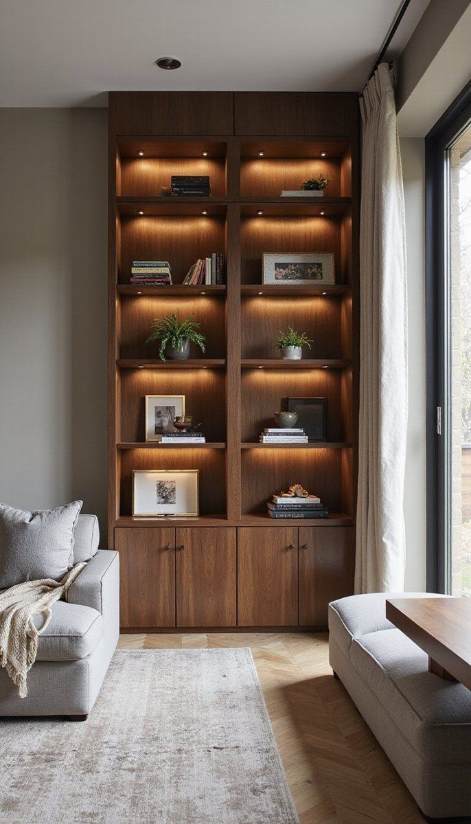Smart Shelving with Ambient Light Control