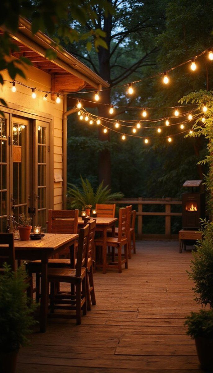 Solar-powered string lights for a magical glow