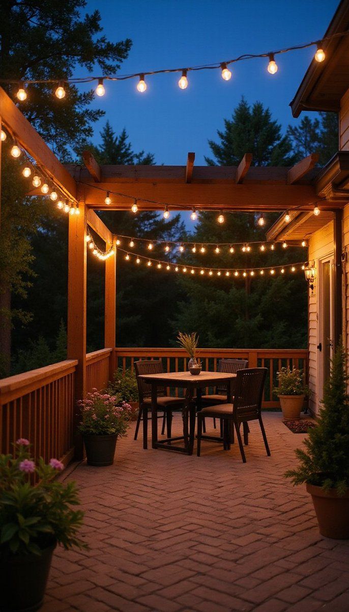 Solar-powered string lights for eco-friendly glow