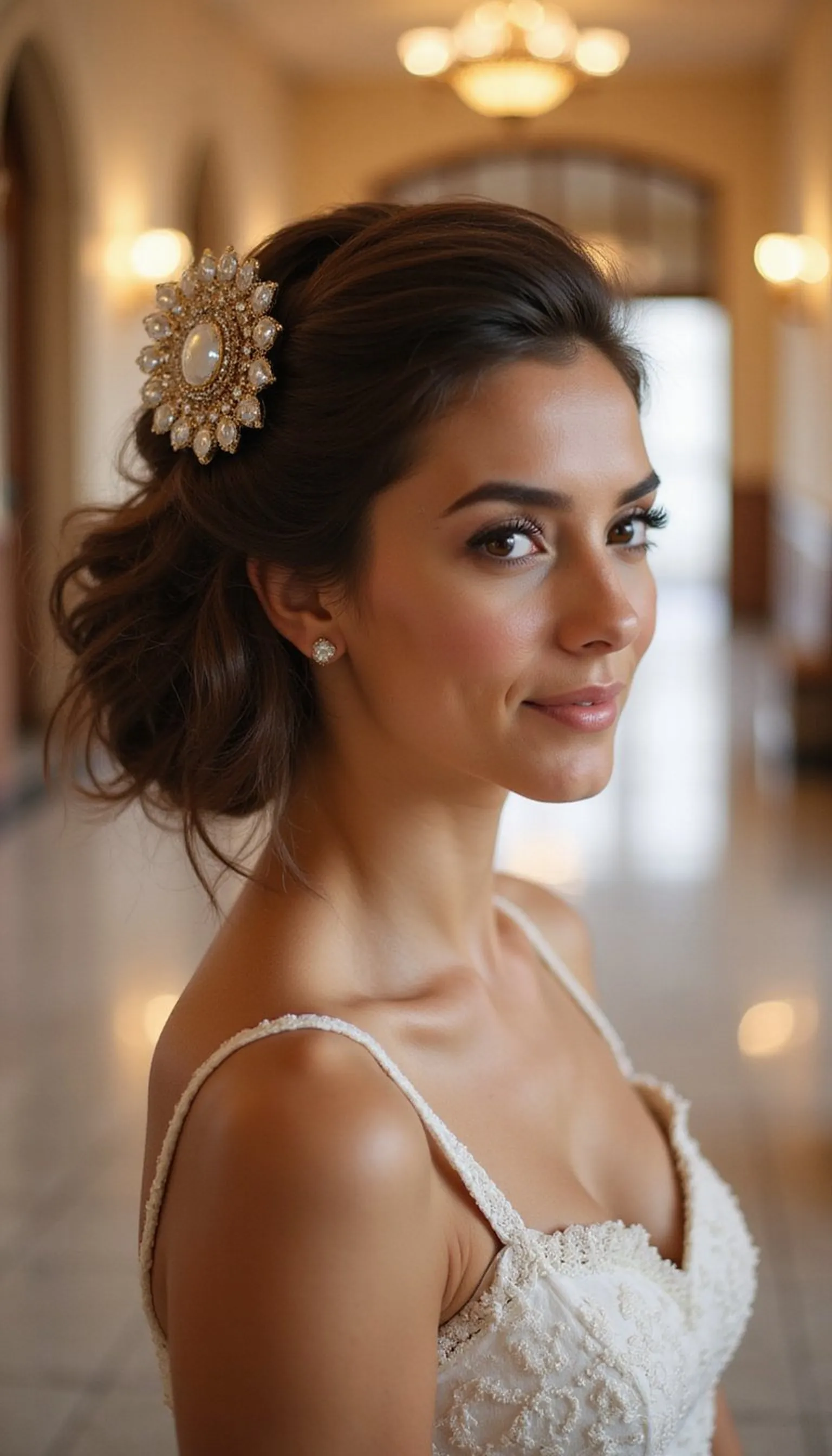 High-Volume Blowout With A Statement Barrette