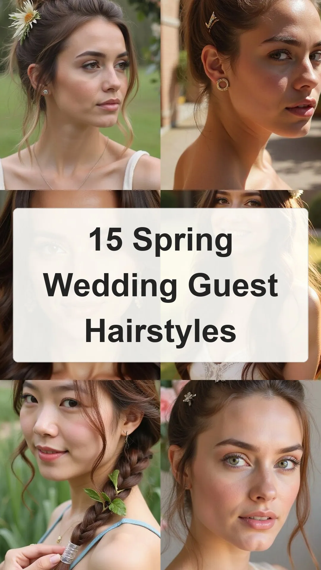 15 Spring Wedding Guest Hairstyles collage 2