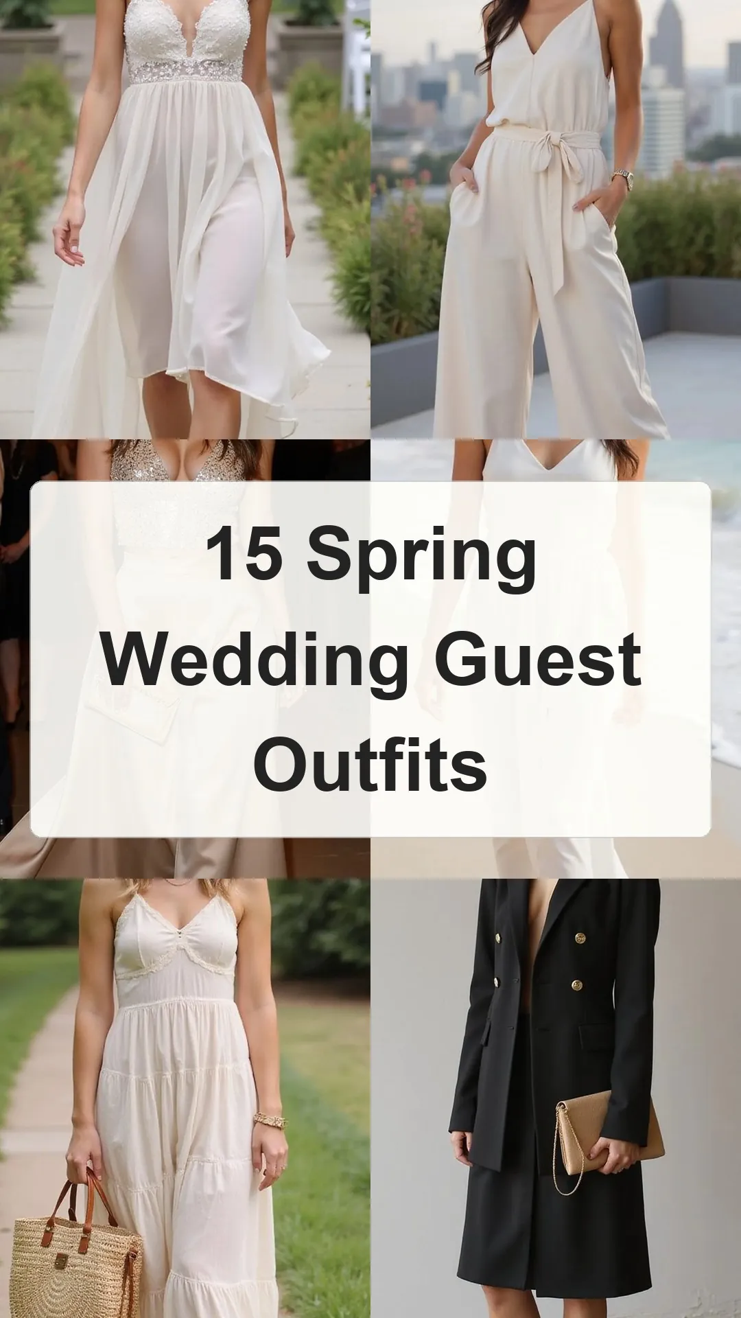 15 Spring Wedding Guest Outfits collage 1