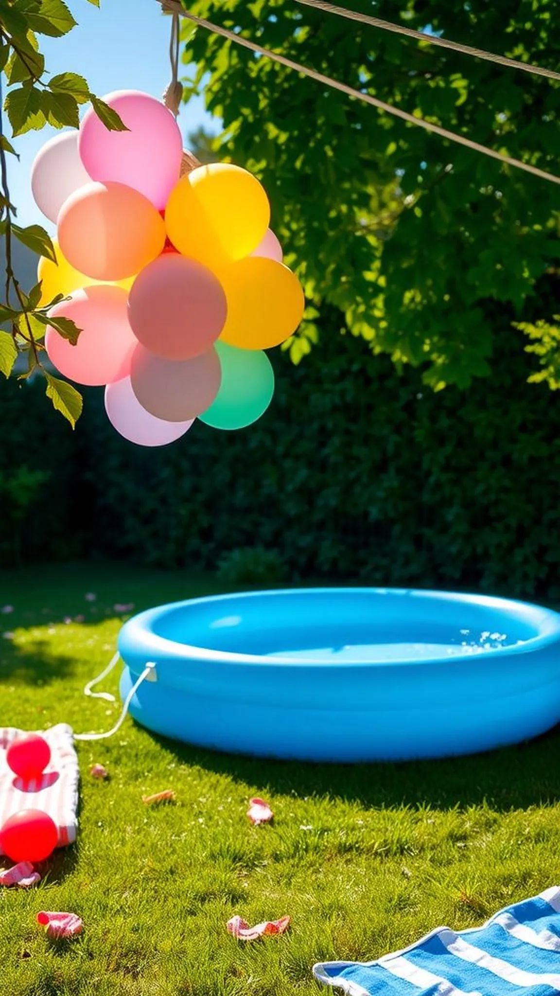 Water balloon piñata — backyard giggles and splashes