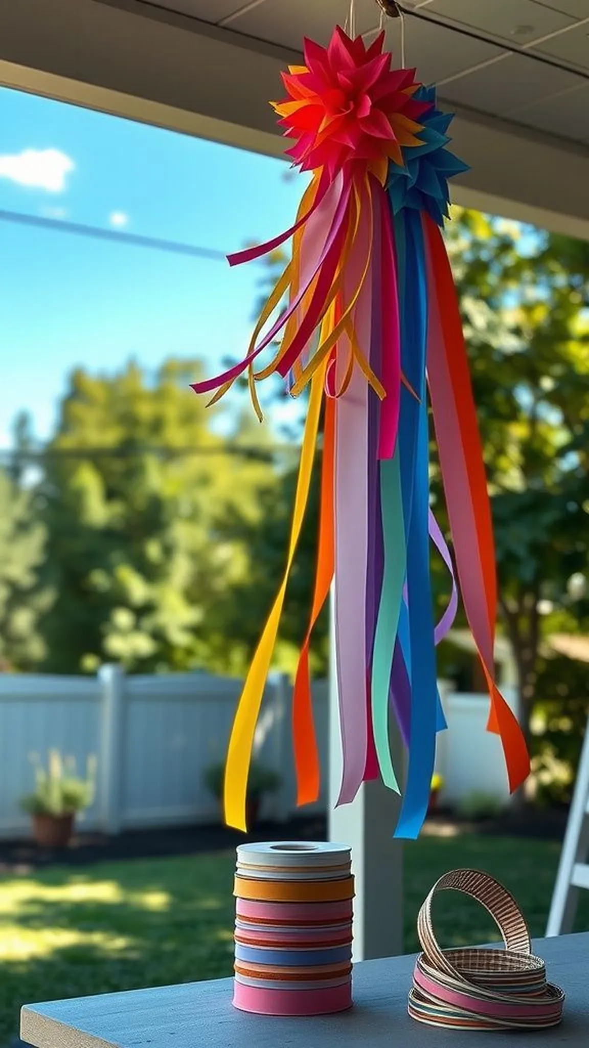 Wind socks dancing in the summer breeze