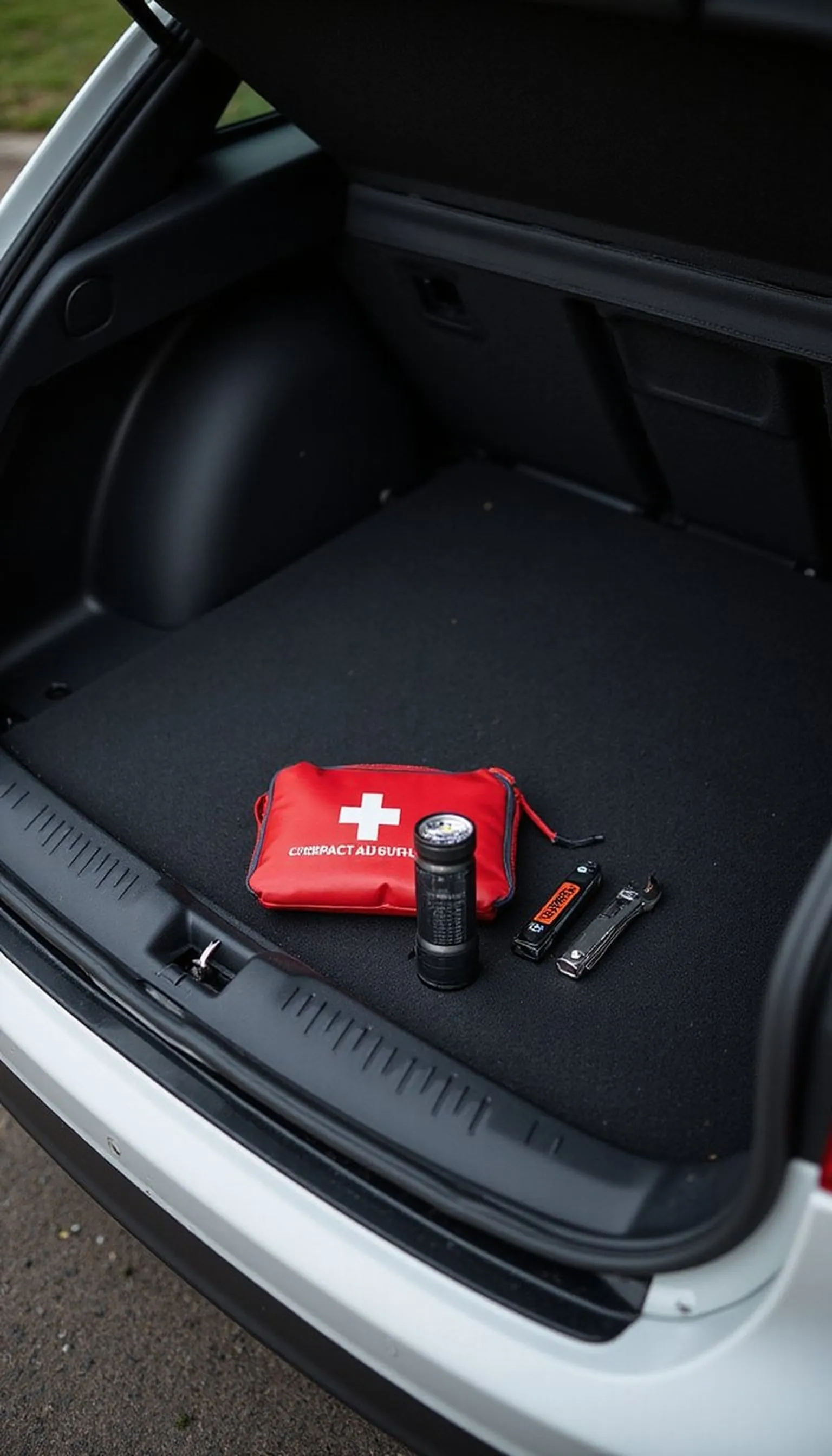 Compact first-aid and emergency kit ready