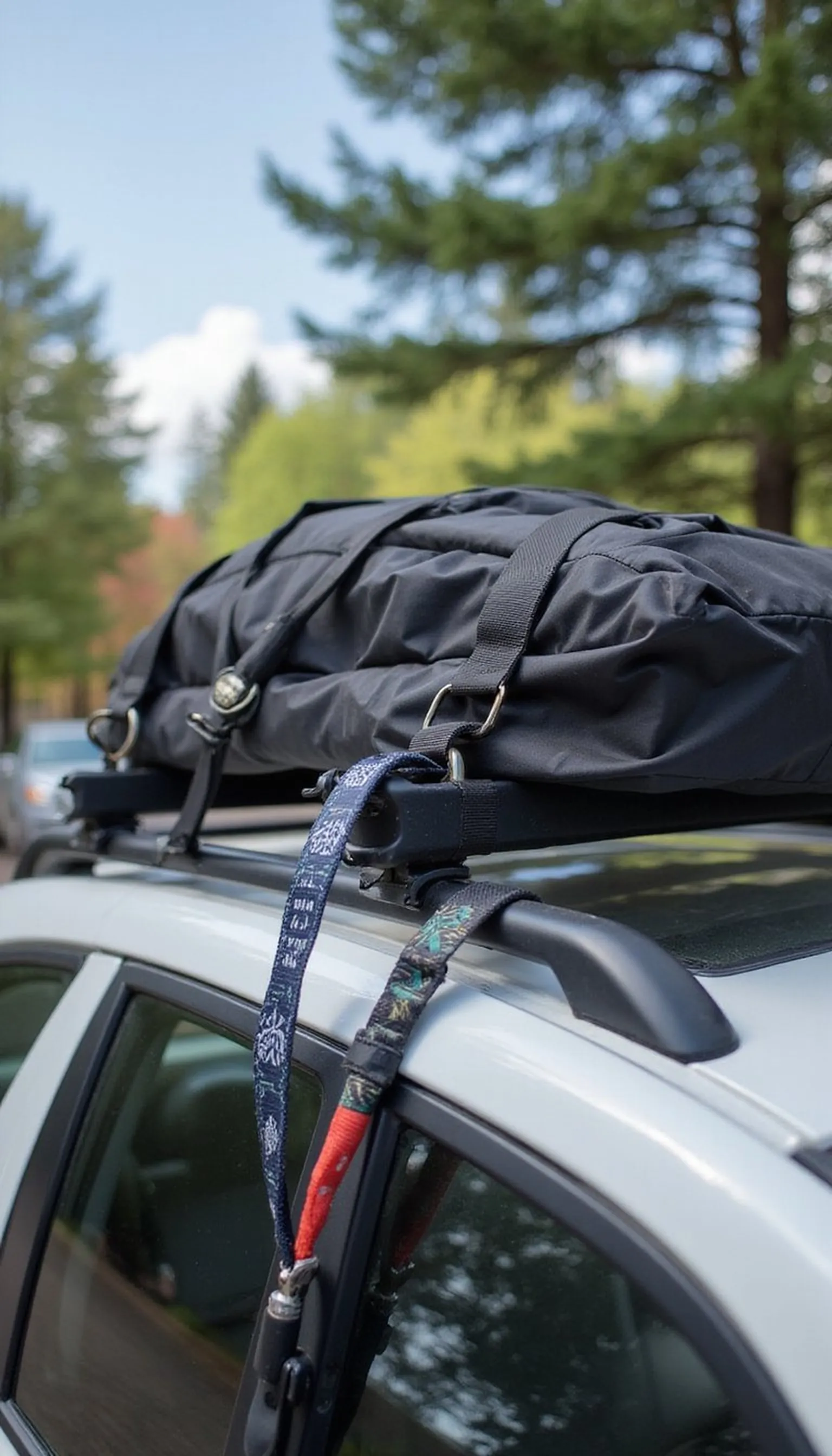 Rope, bungee storage for bulky outdoor gear