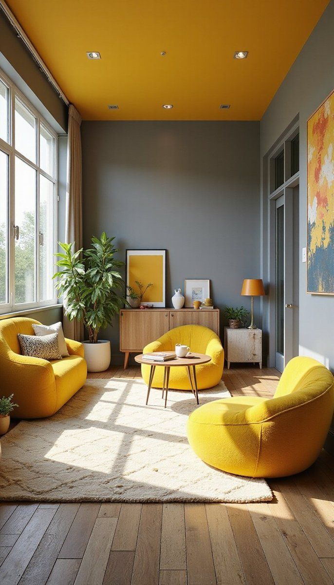 Sunny Yellows with Cool Grays