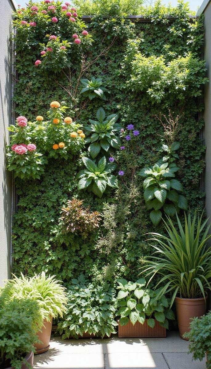The beauty of living walls outdoors