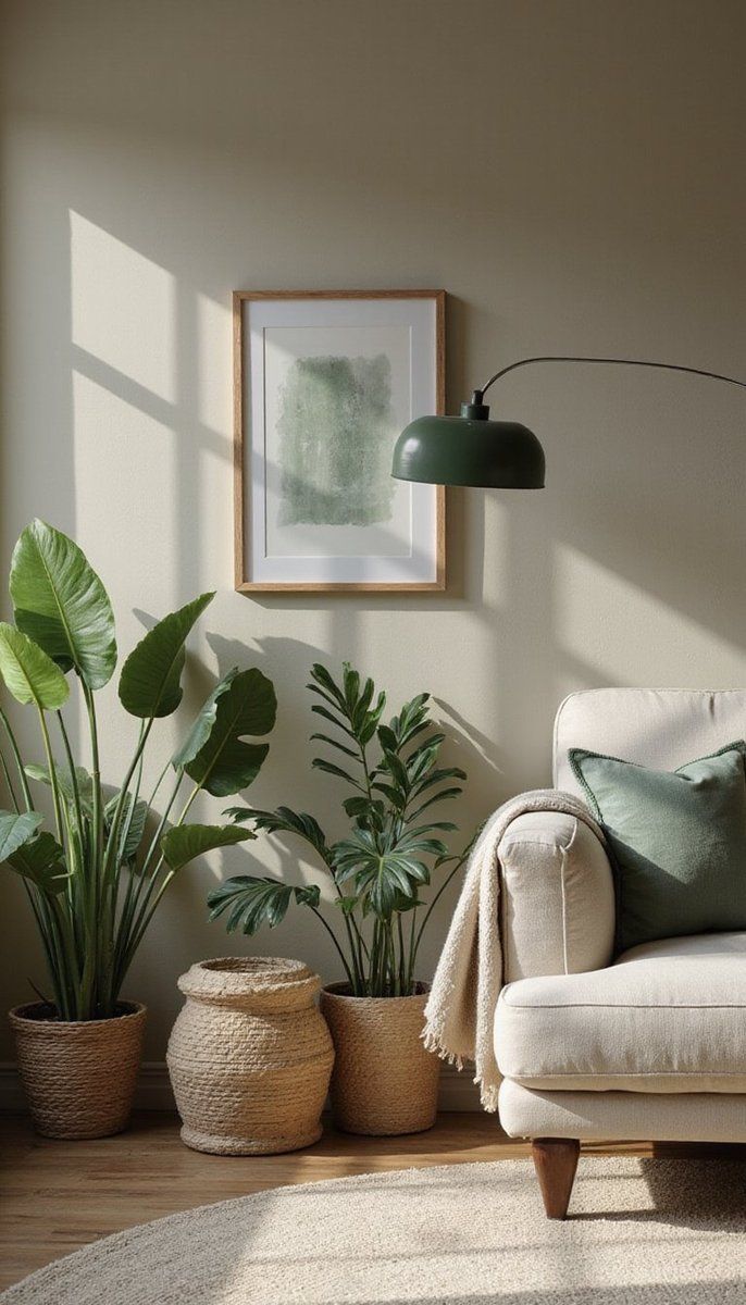 Timeless Taupe with Green Accents