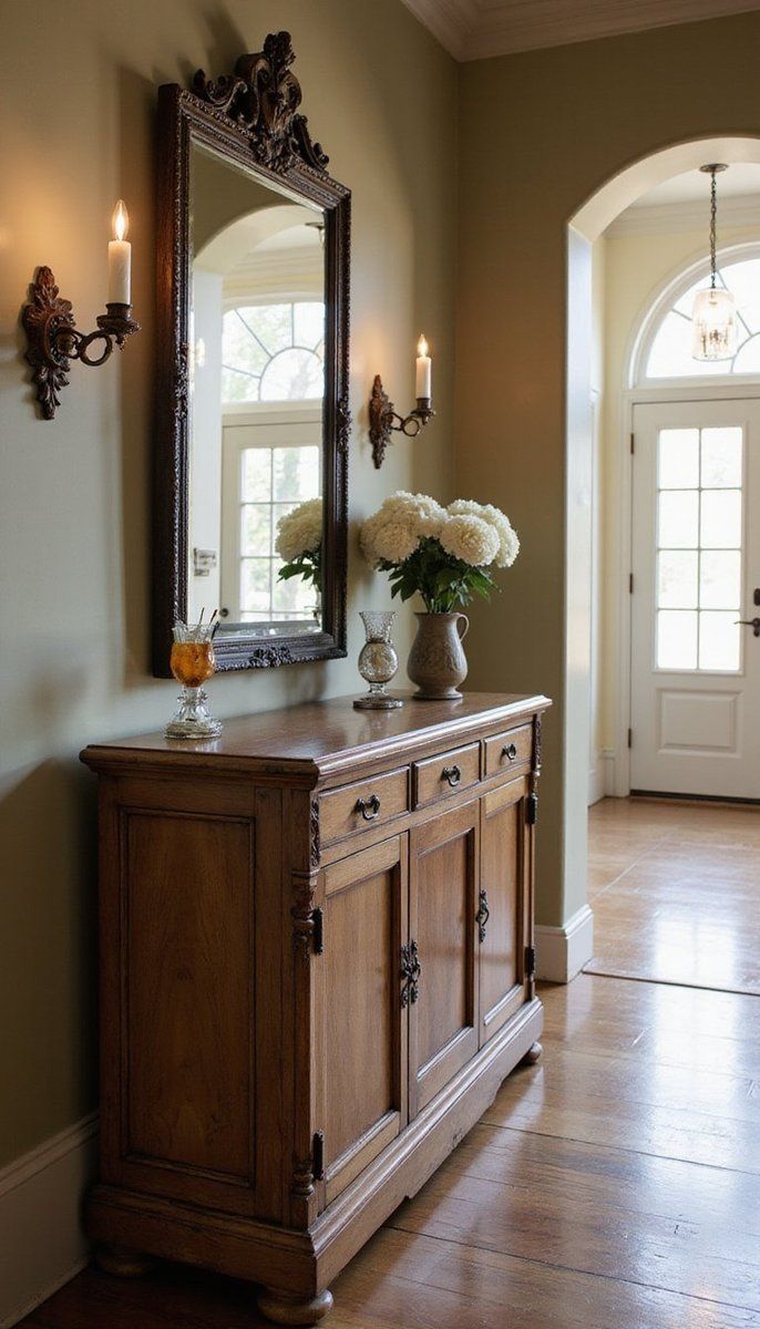 Timeworn antique console table