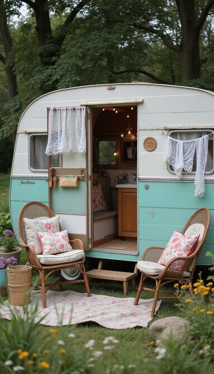 Vintage caravan add-on for whimsical charm