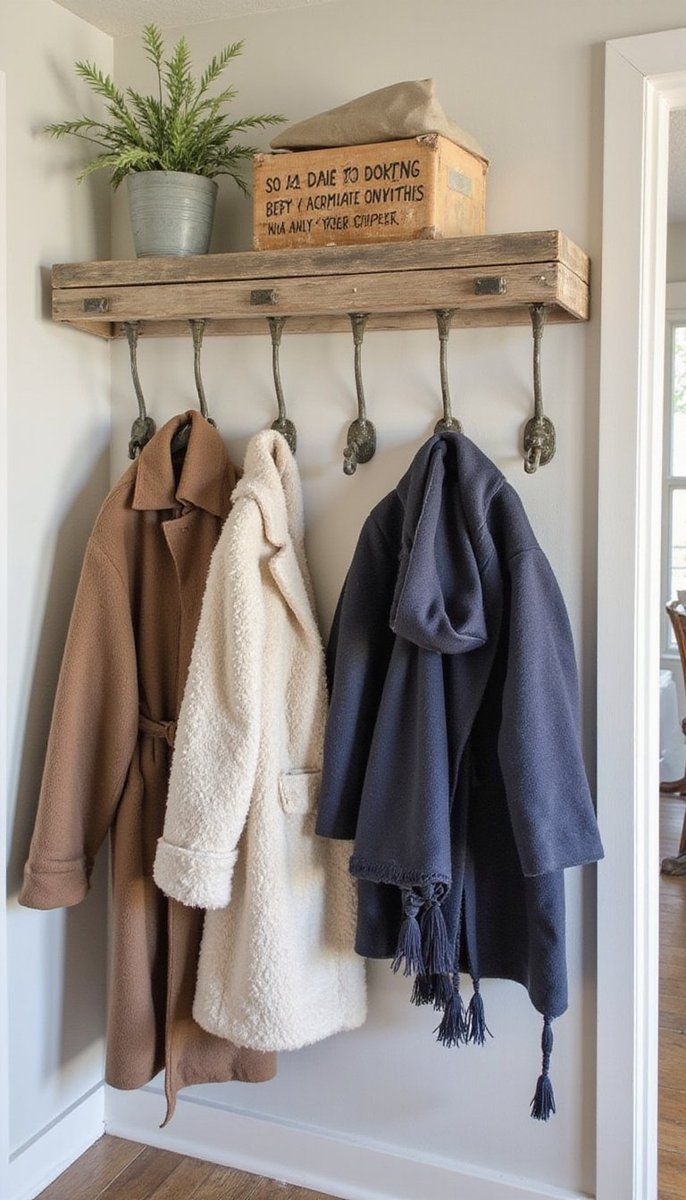 Vintage Hooks for Sustainable Organization