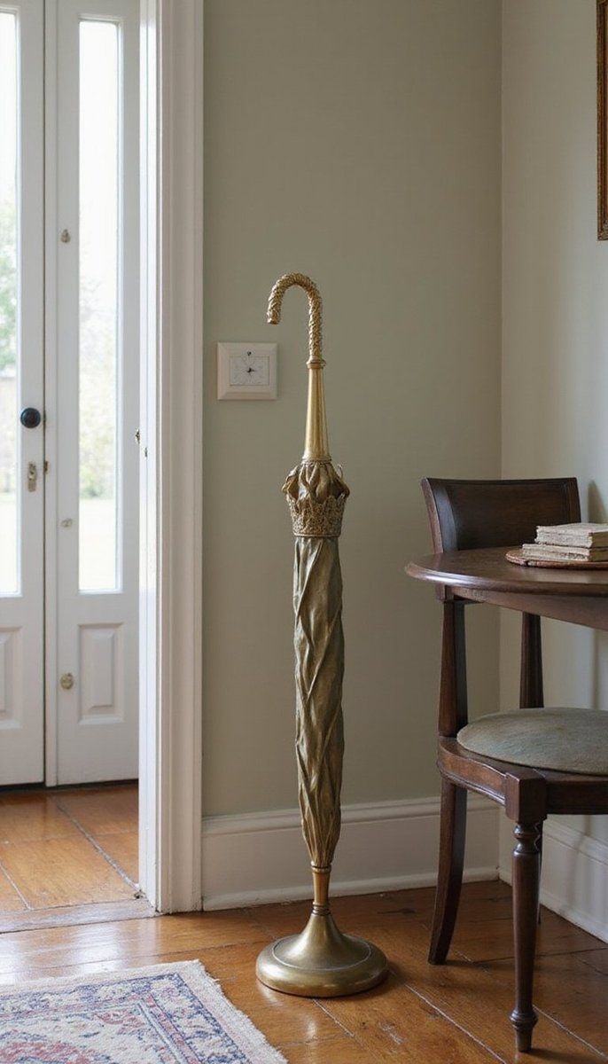 Vintage umbrella stand for rainy days