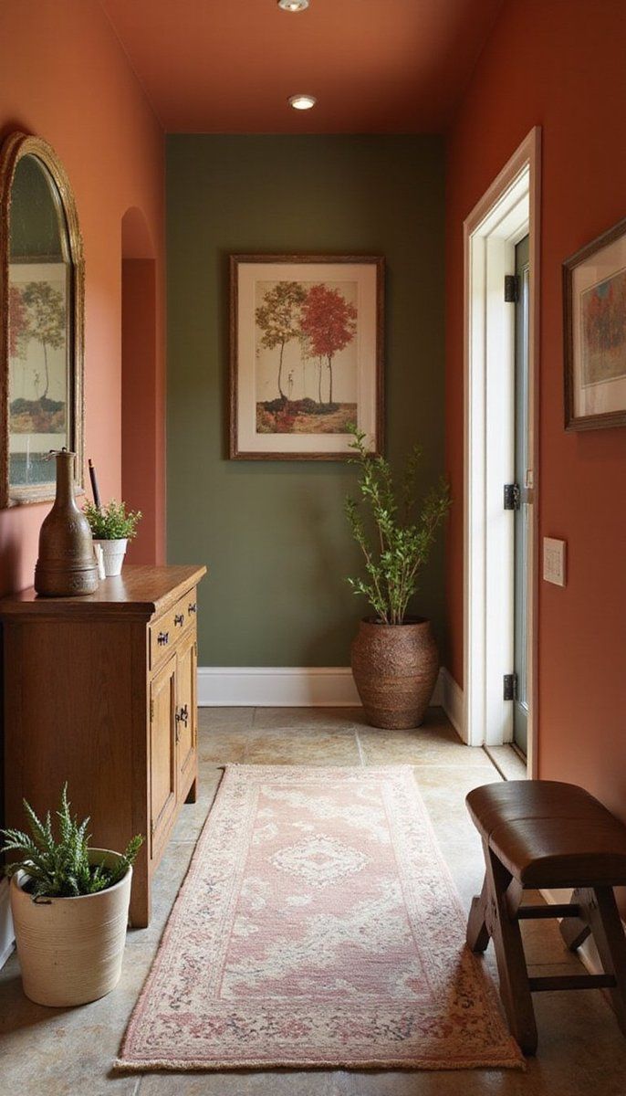 Warm wall colors for a cozy backdrop