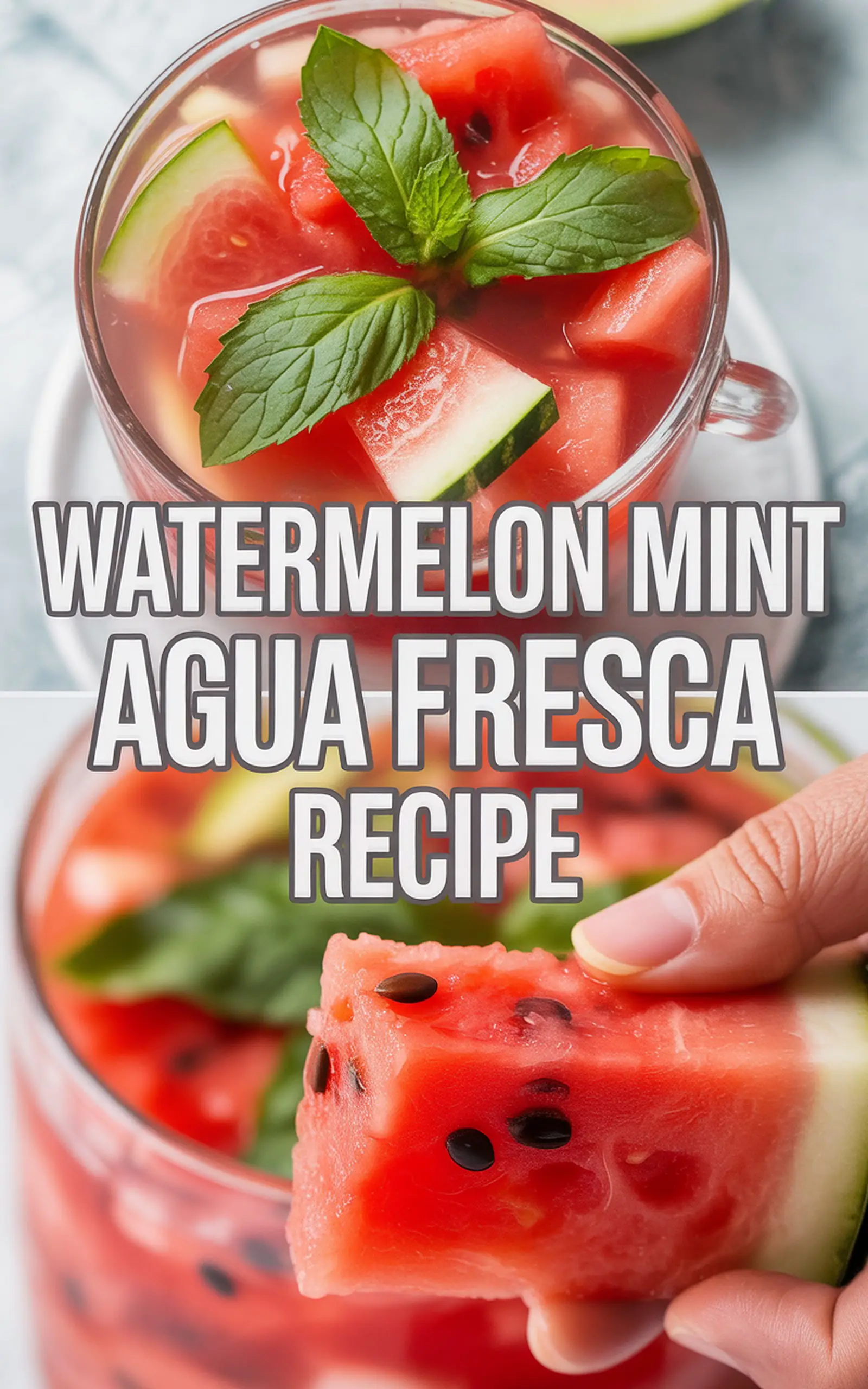 Watermelon Mint Agua Fresca Recipe recipe idea in stylish layout