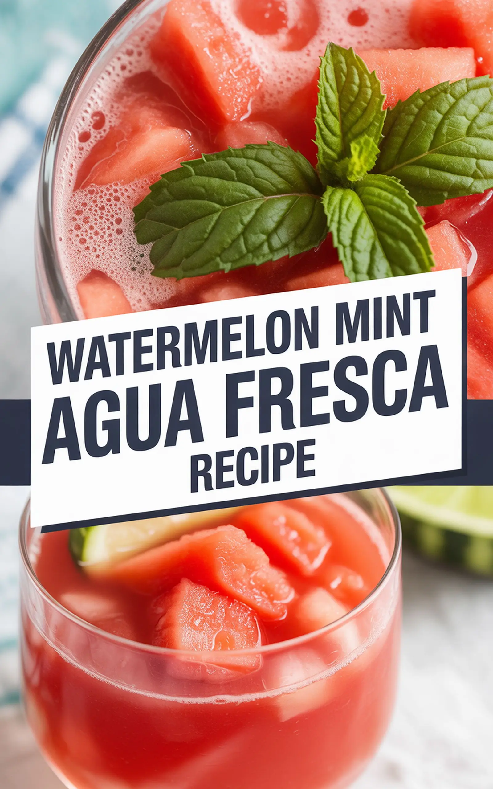Watermelon Mint Agua Fresca Recipe recipe idea in stylish layout