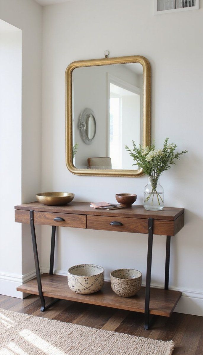 Welcoming Warm Wood And Modern Metal