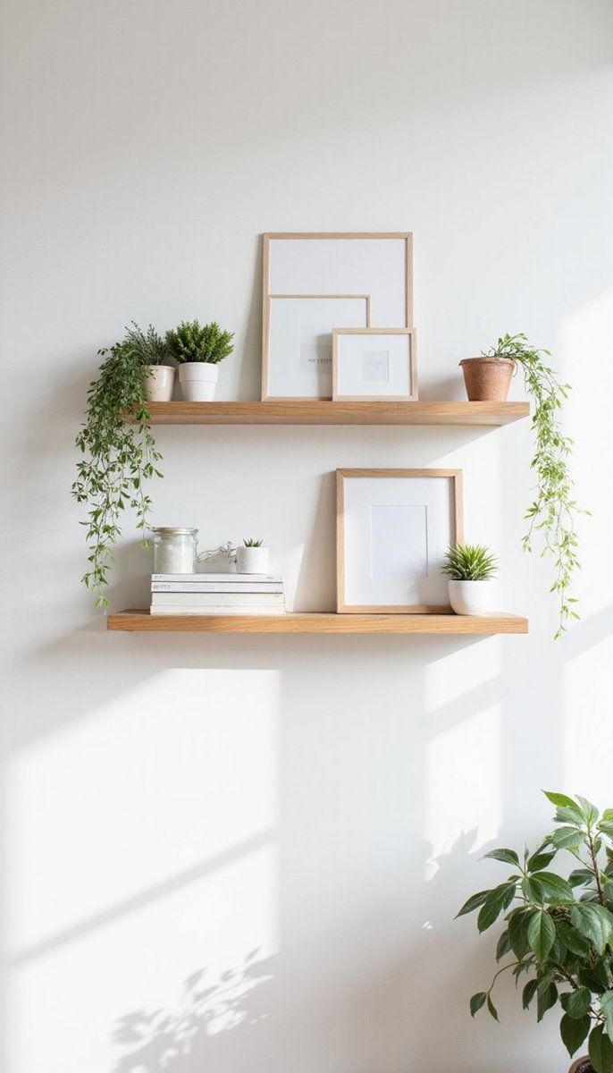 Wooden Shelves with Nordic Charm