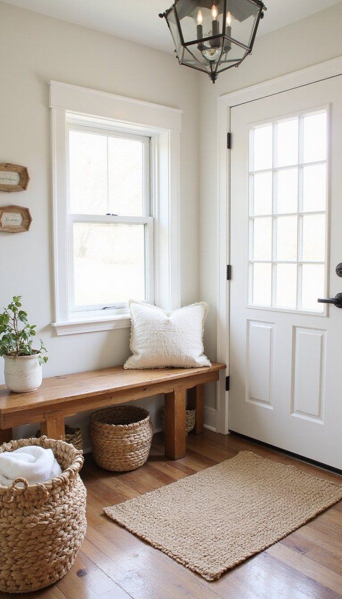 Woven baskets for rustic storage