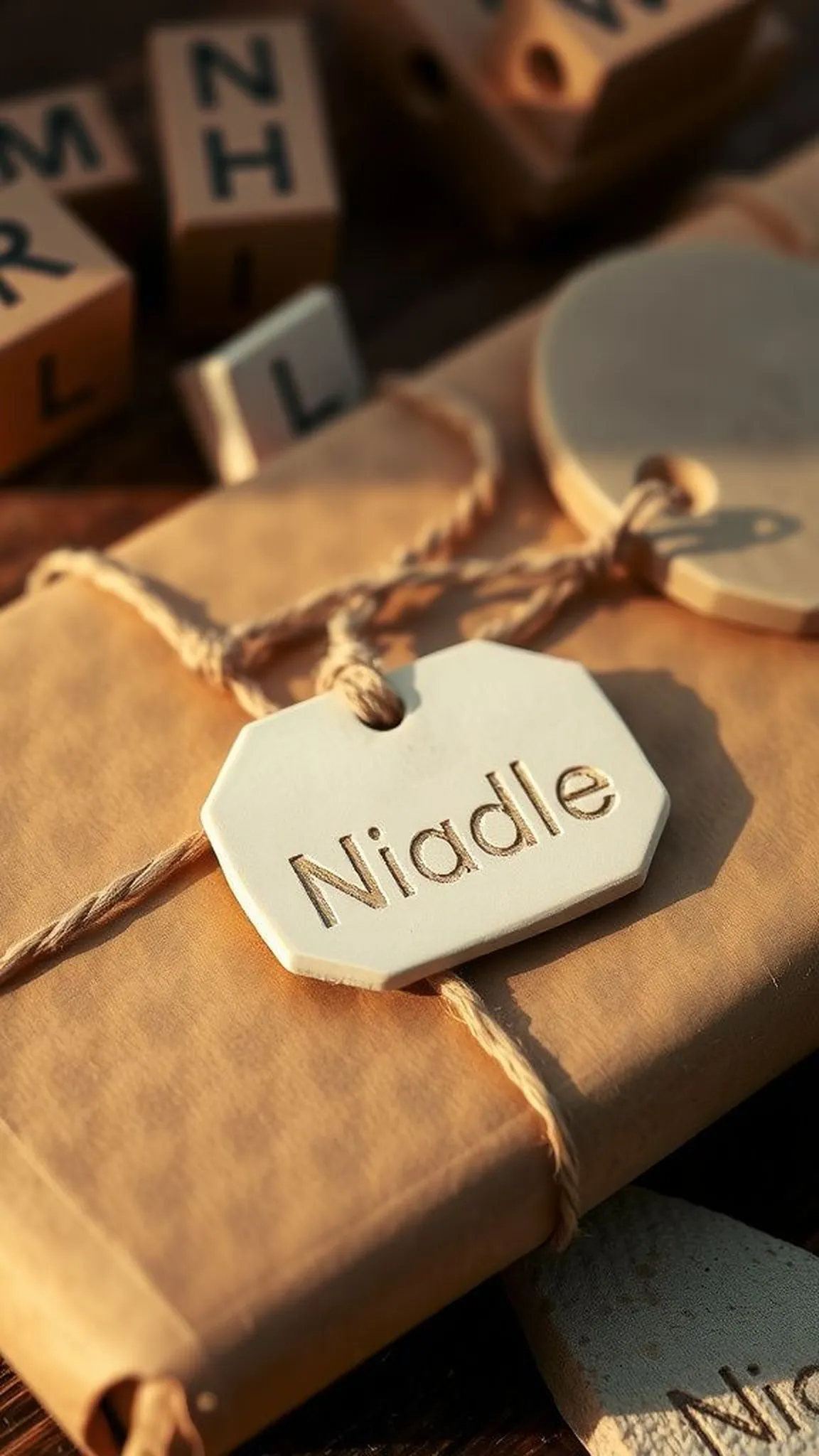 Personalized name tags for gift wrapping