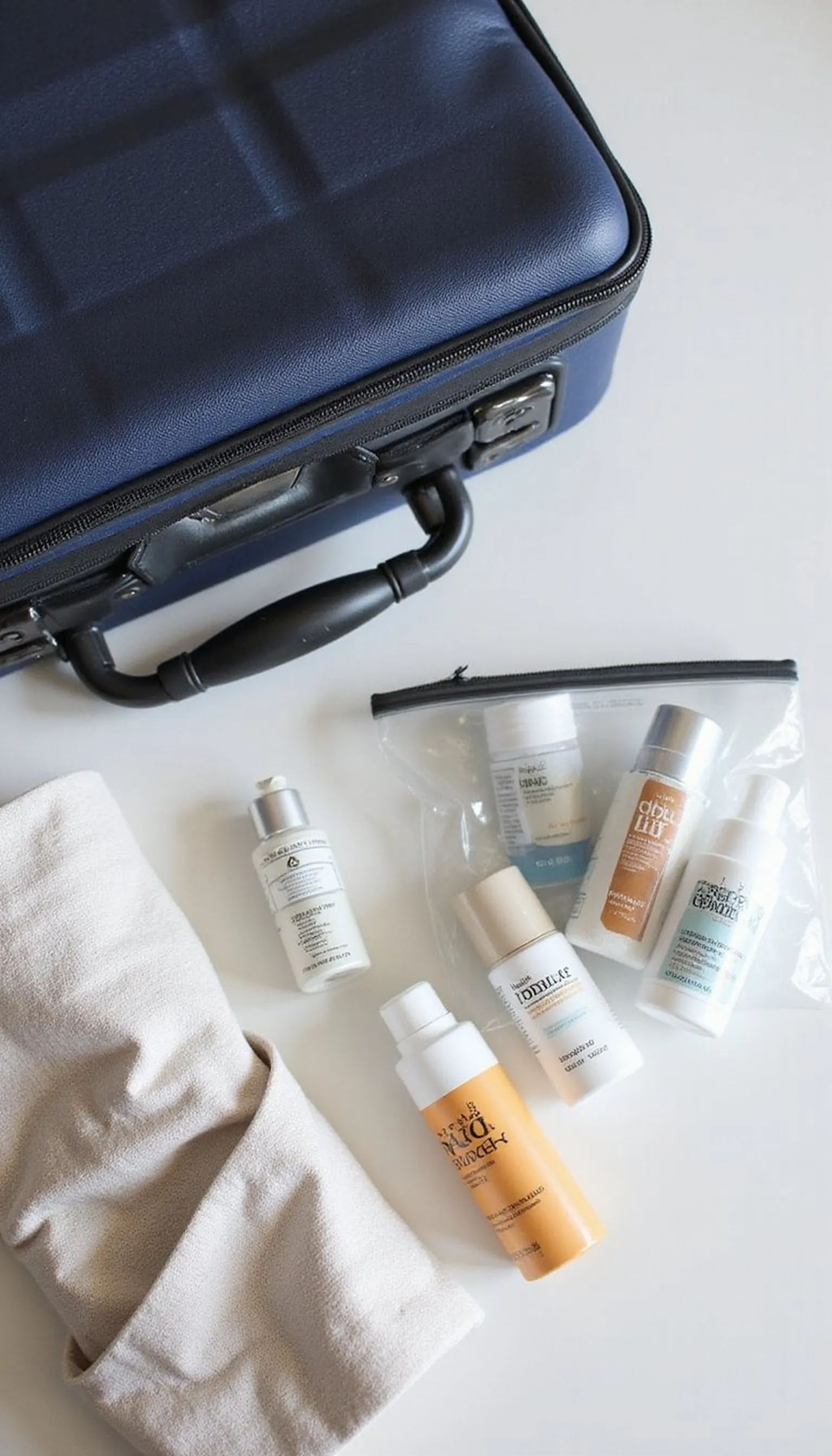 Bring an extra clear quart bag, pre-filled