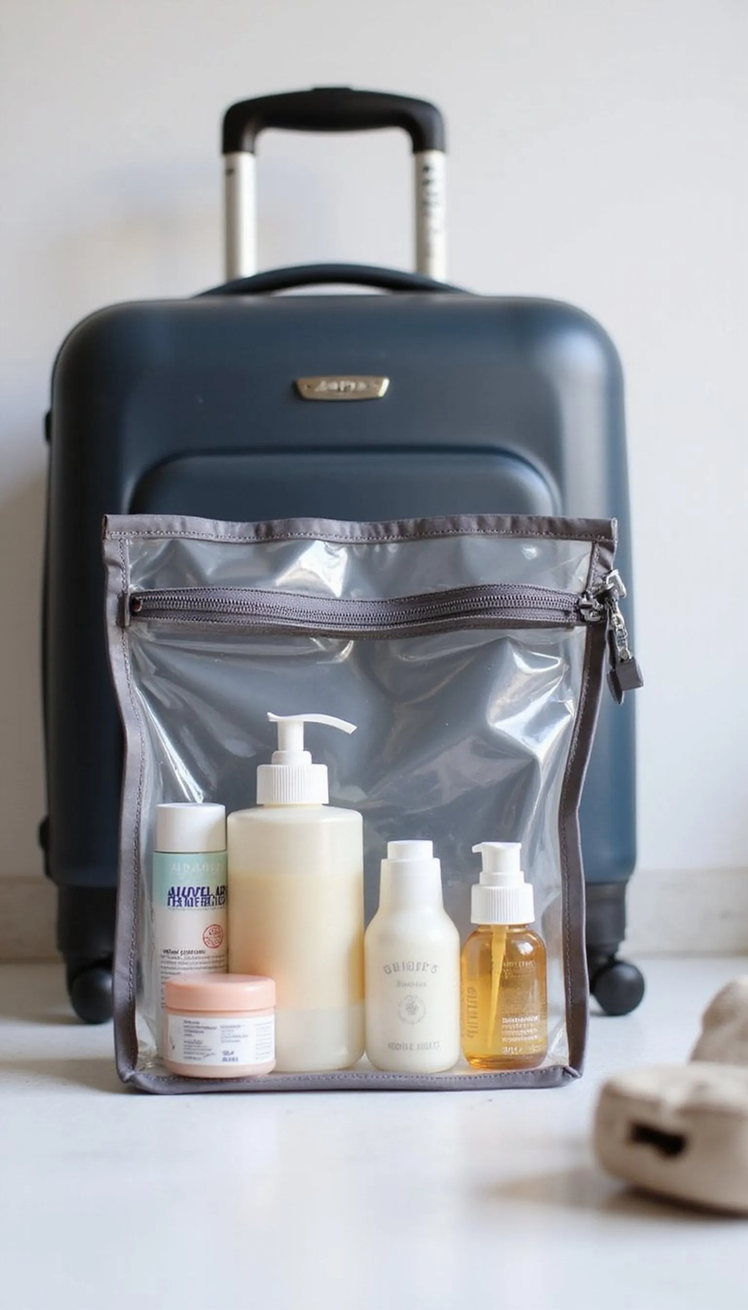 Pack liquids in a clear quart bag for fast screening