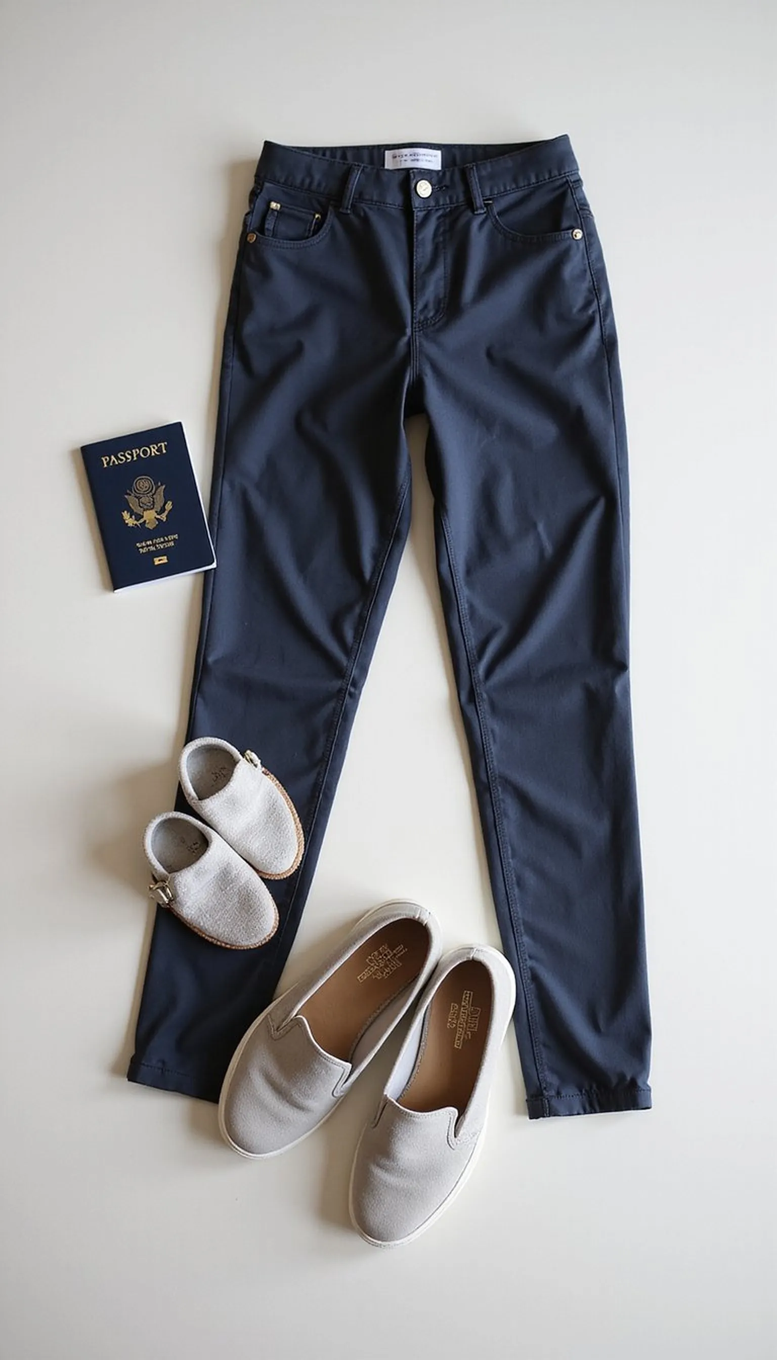 Wear pants that lift easily at checkpoints