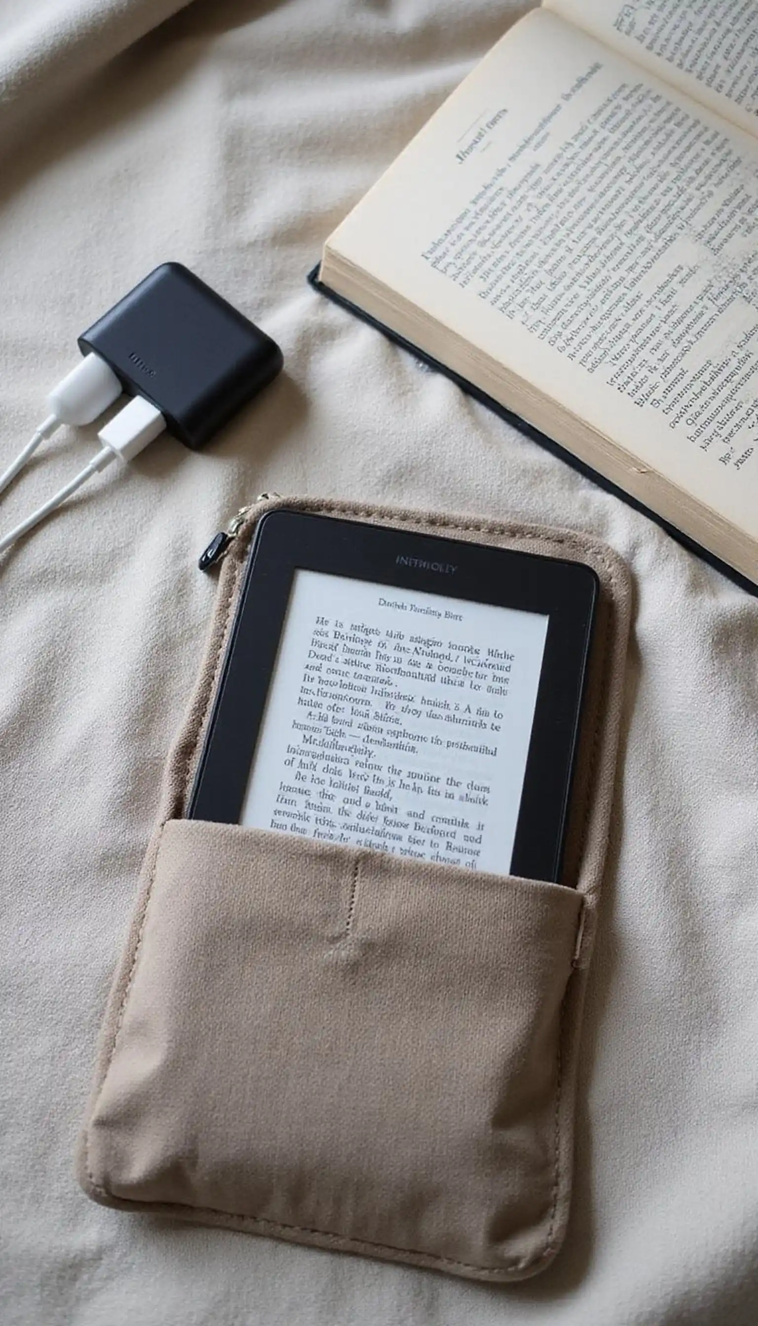 Swap heavy books for a single e-reader
