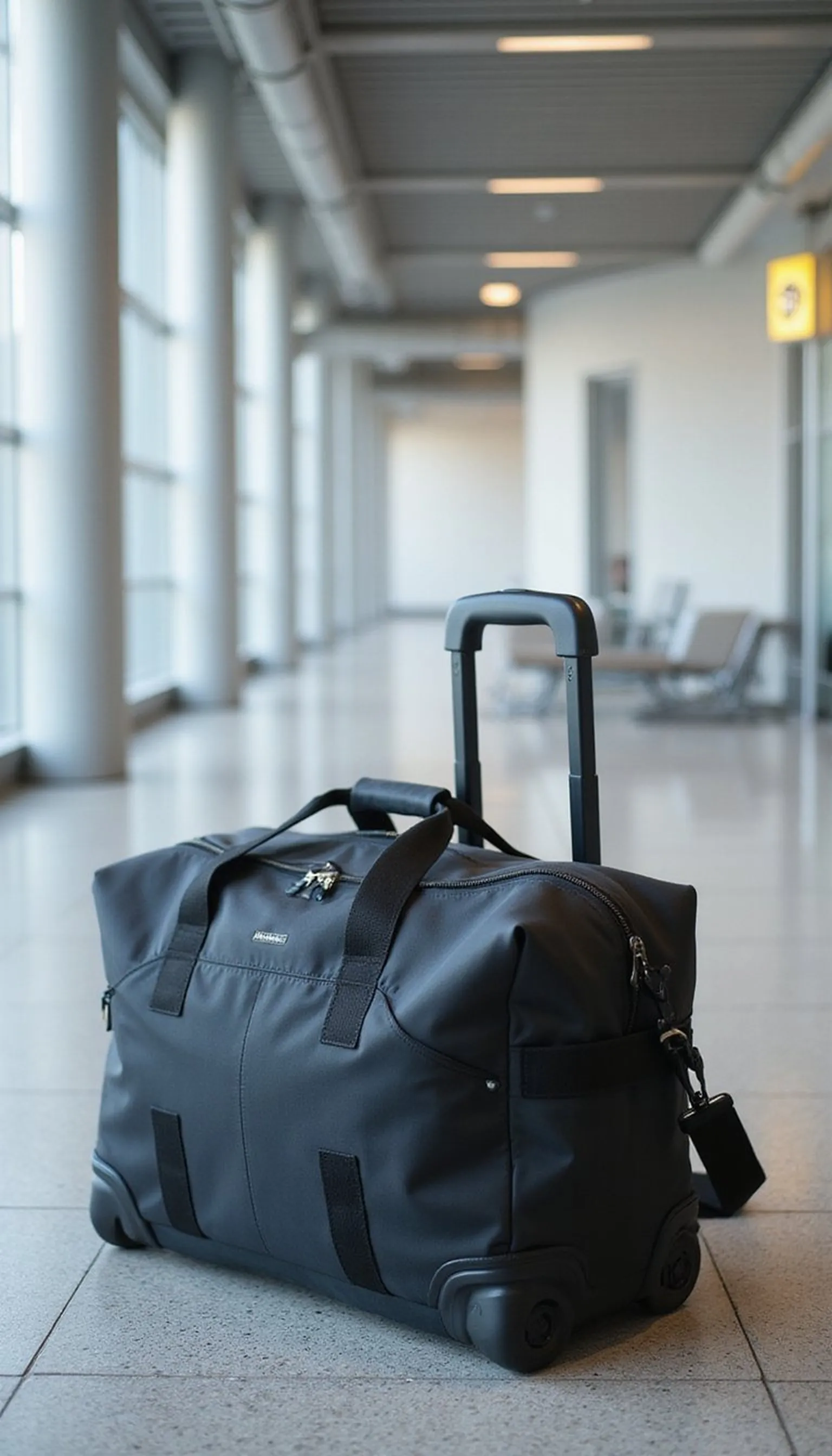 Use a wheeled duffel or luggage cart when possible