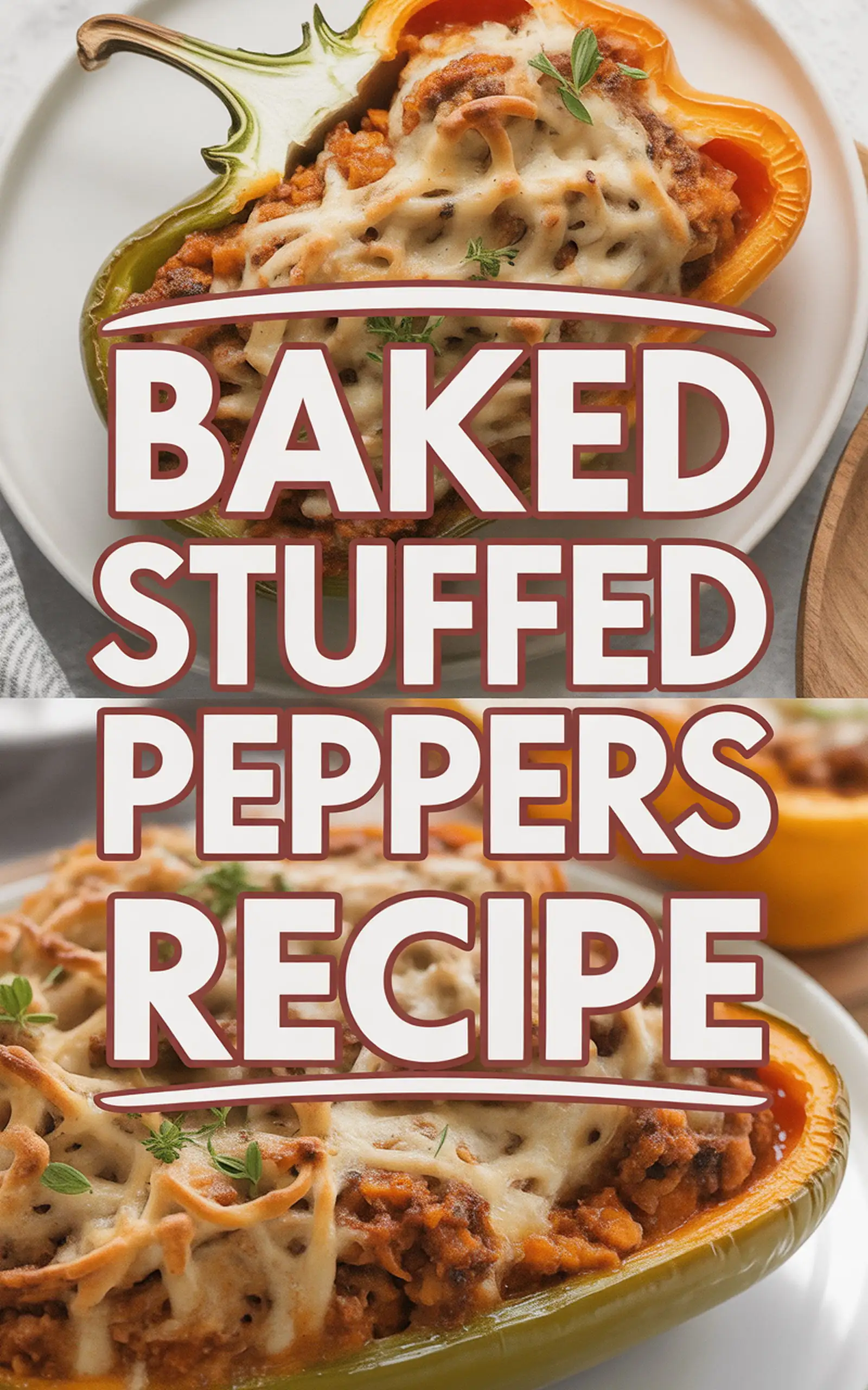 Baked Stuffed Peppers Recipe - easy recipe with step by step instructions