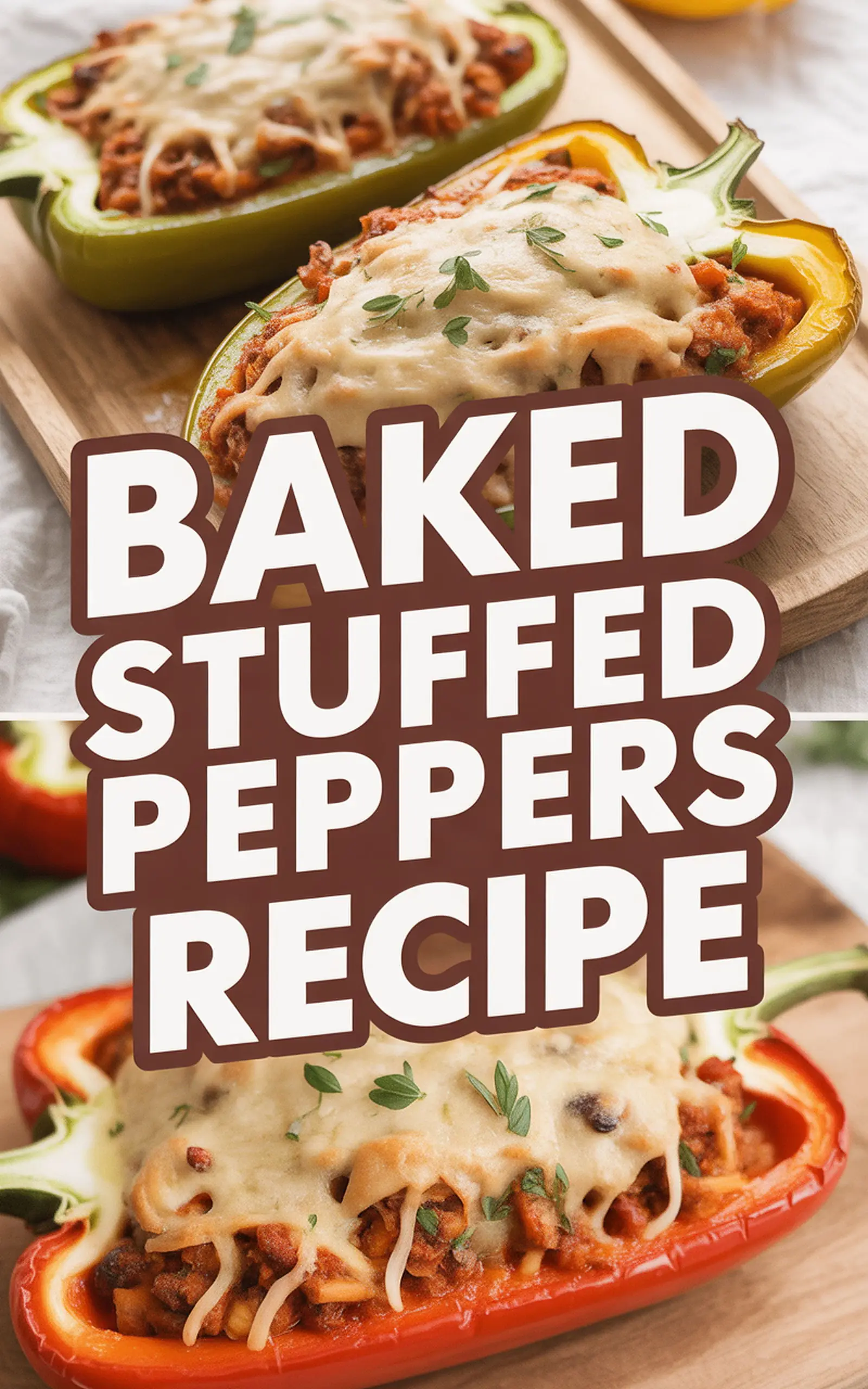 Baked Stuffed Peppers Recipe - easy recipe with step by step instructions