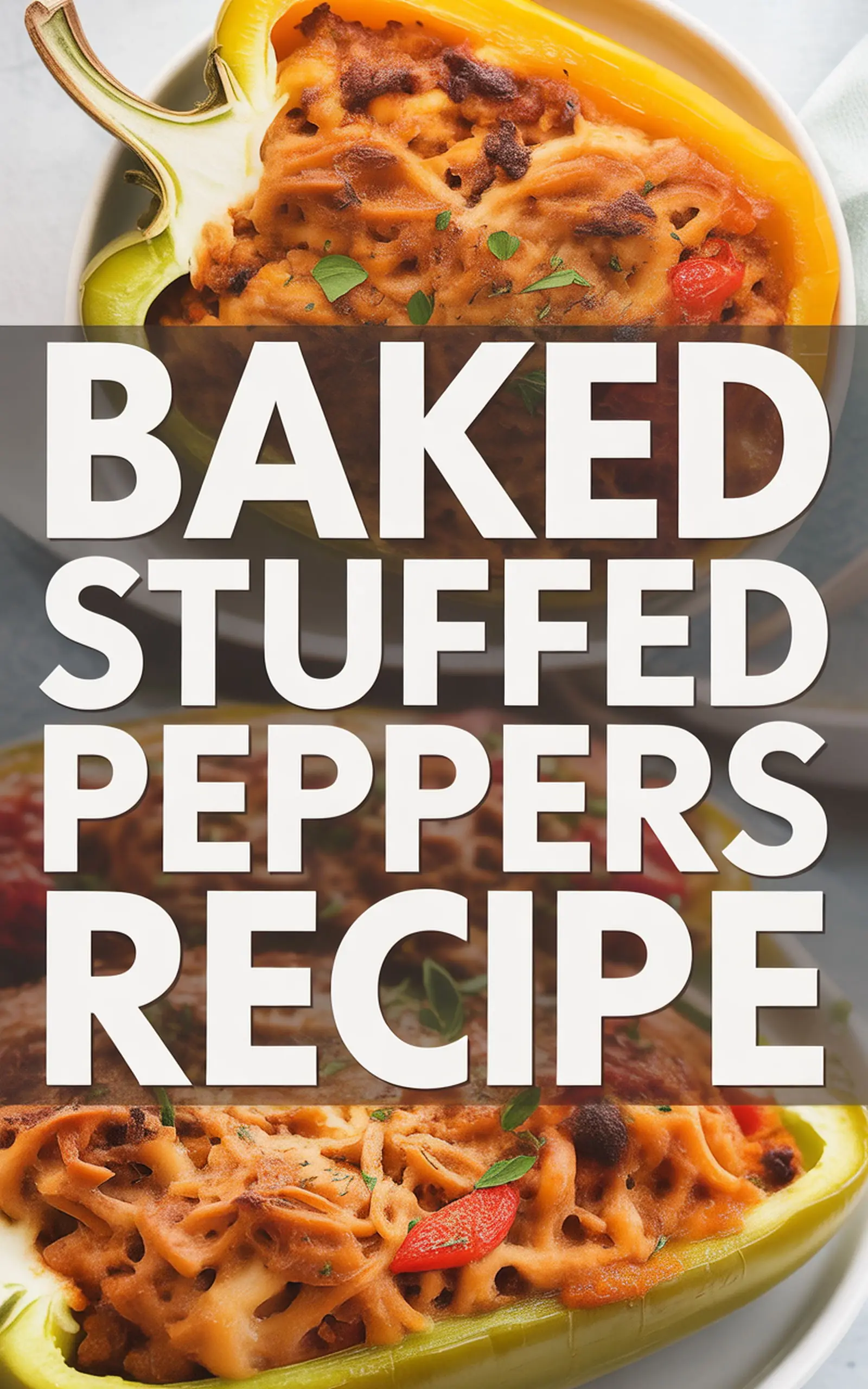 Baked Stuffed Peppers Recipe - easy recipe with step by step instructions