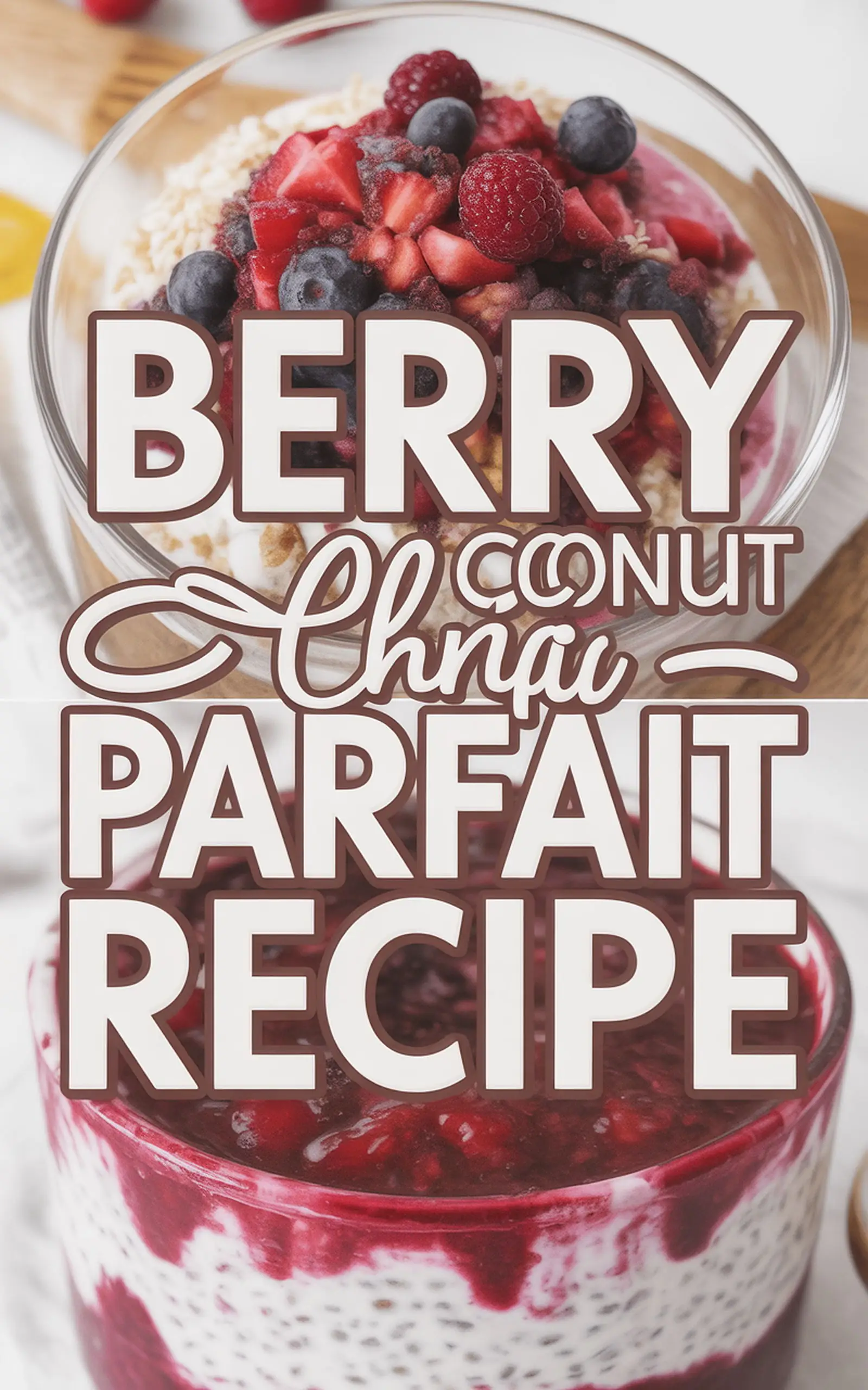 Berry Coconut Chia Parfait Recipe - easy recipe with step by step instructions