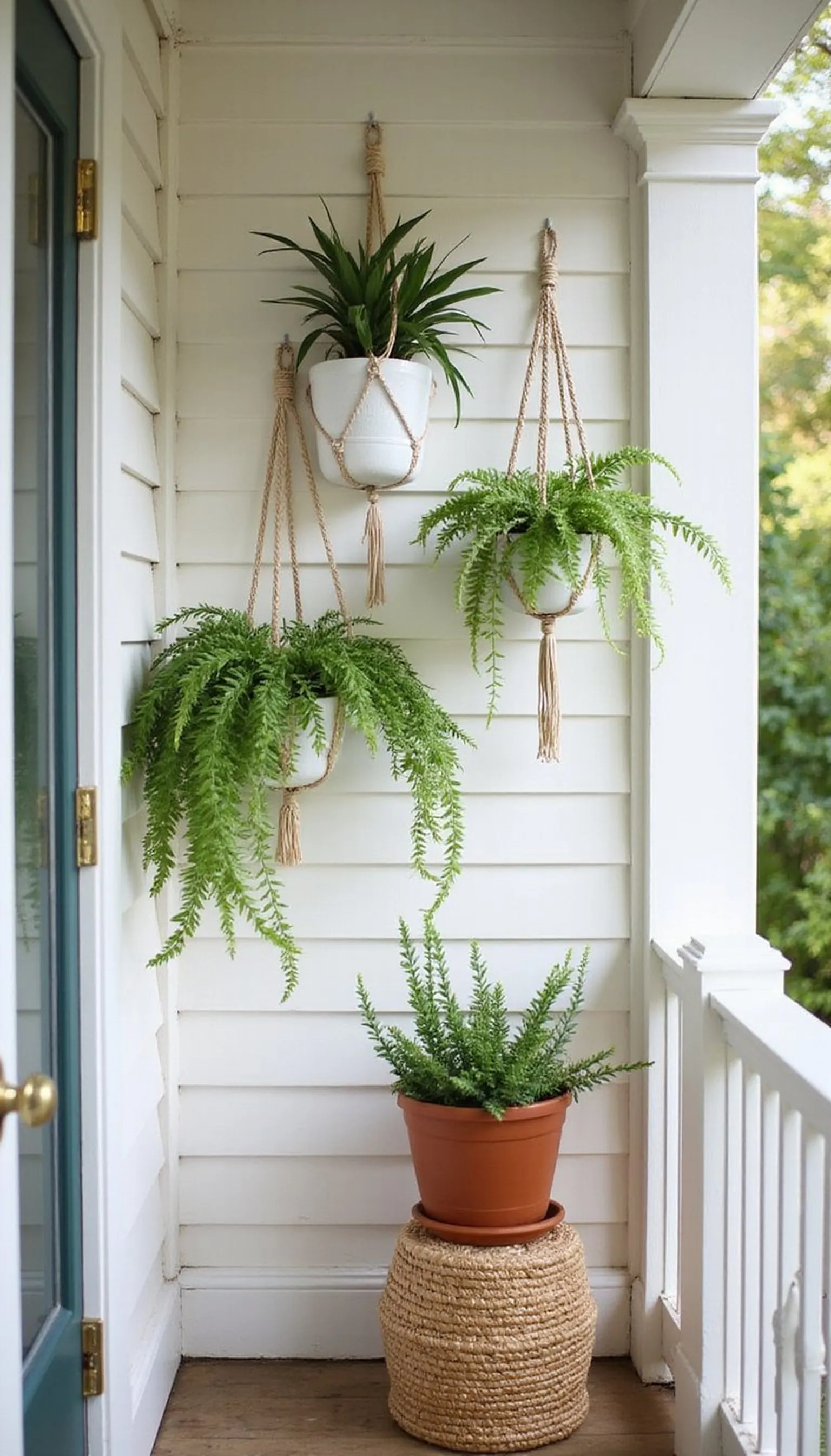 Hanging fern nook: airy green corner?