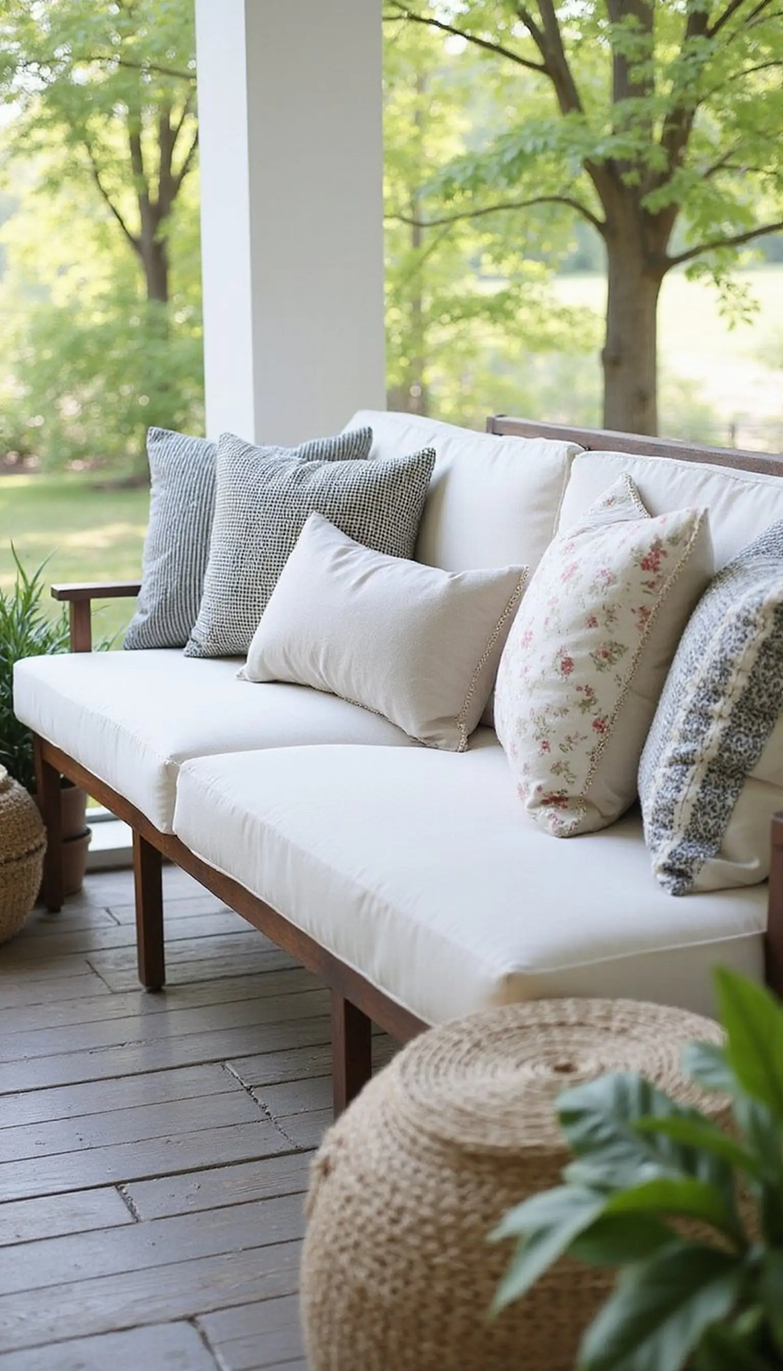 Mix-and-match pillows for an effortless look