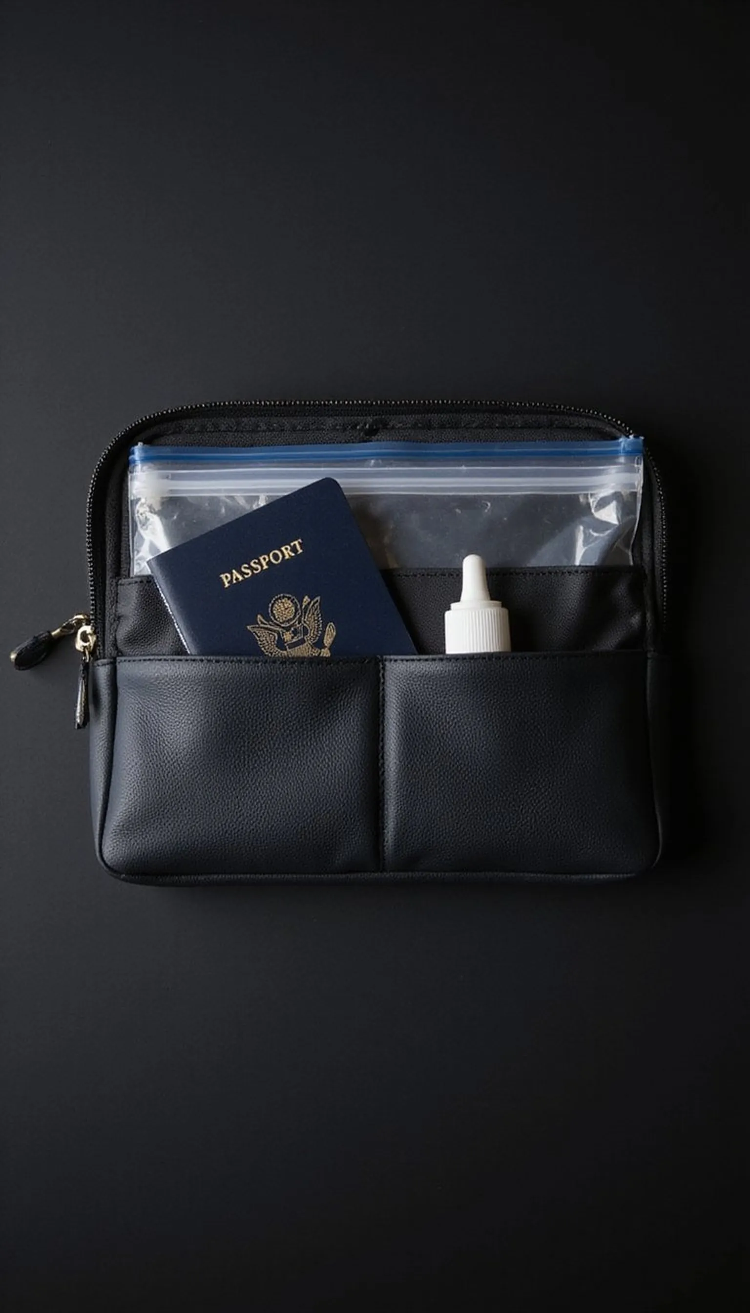 Quick-access security pocket for faster screening