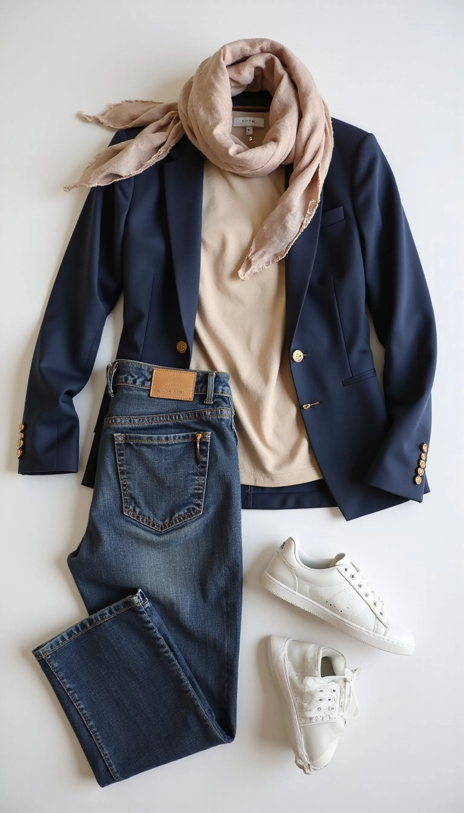 Neutral mix-and-match capsule for a week