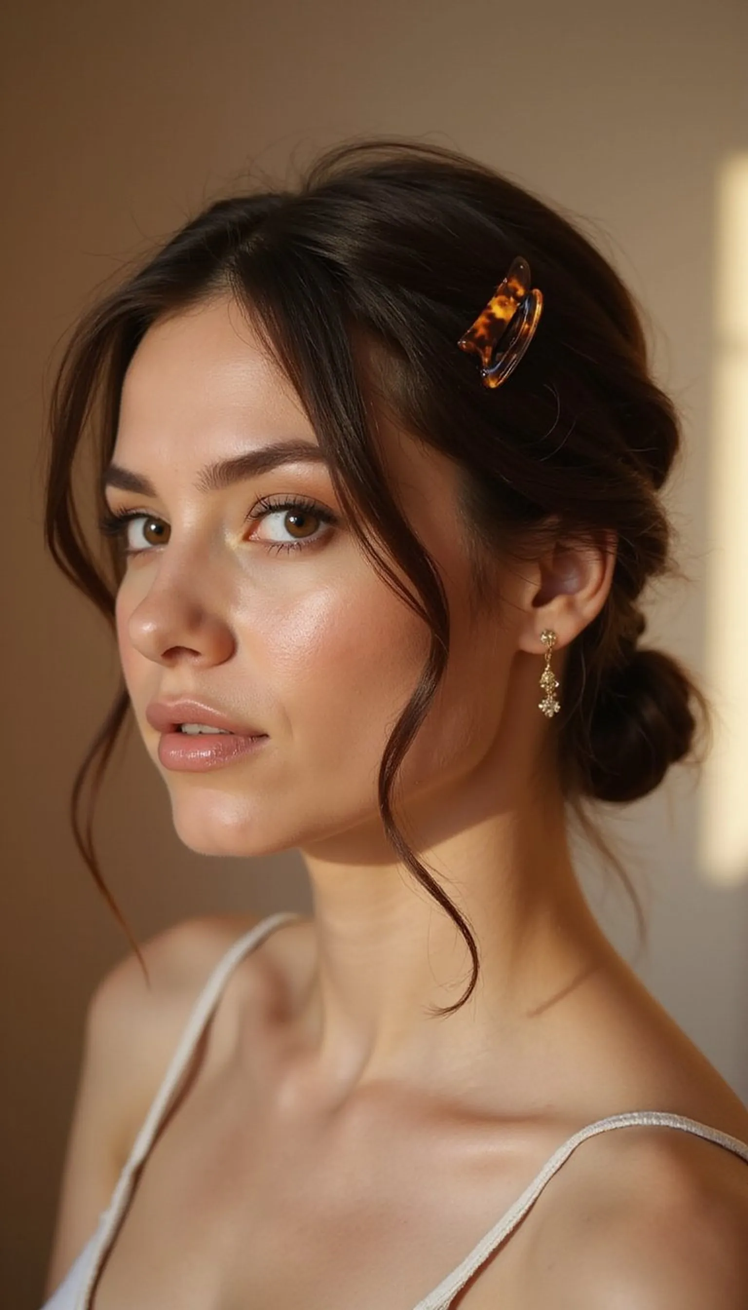 Effortless Low Twist With Tortoiseshell Clip
