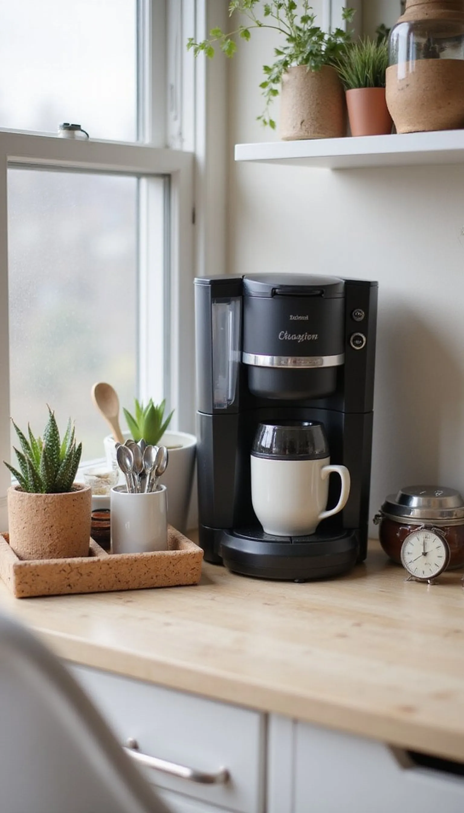 Small office coffee corner for work-from-home days