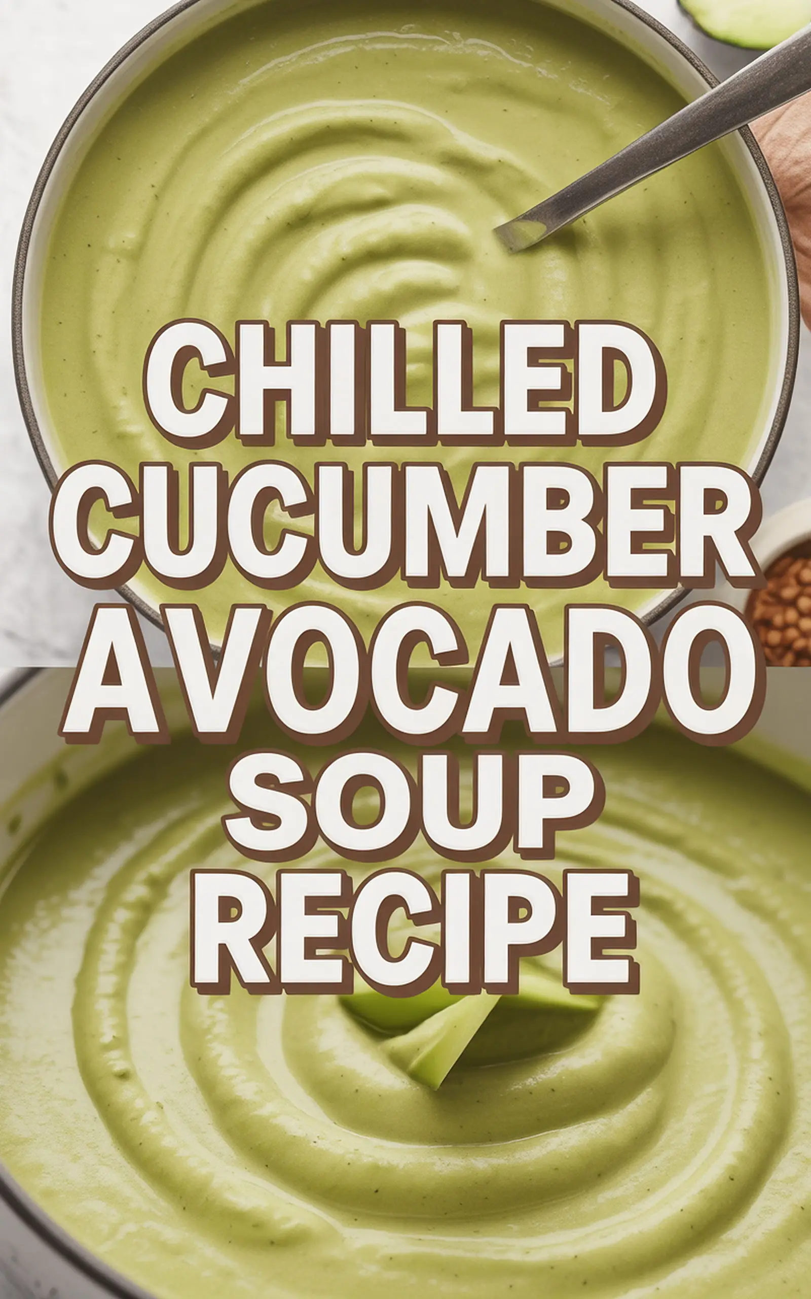 Chilled Cucumber Avocado Soup Recipe - easy recipe with step by step instructions