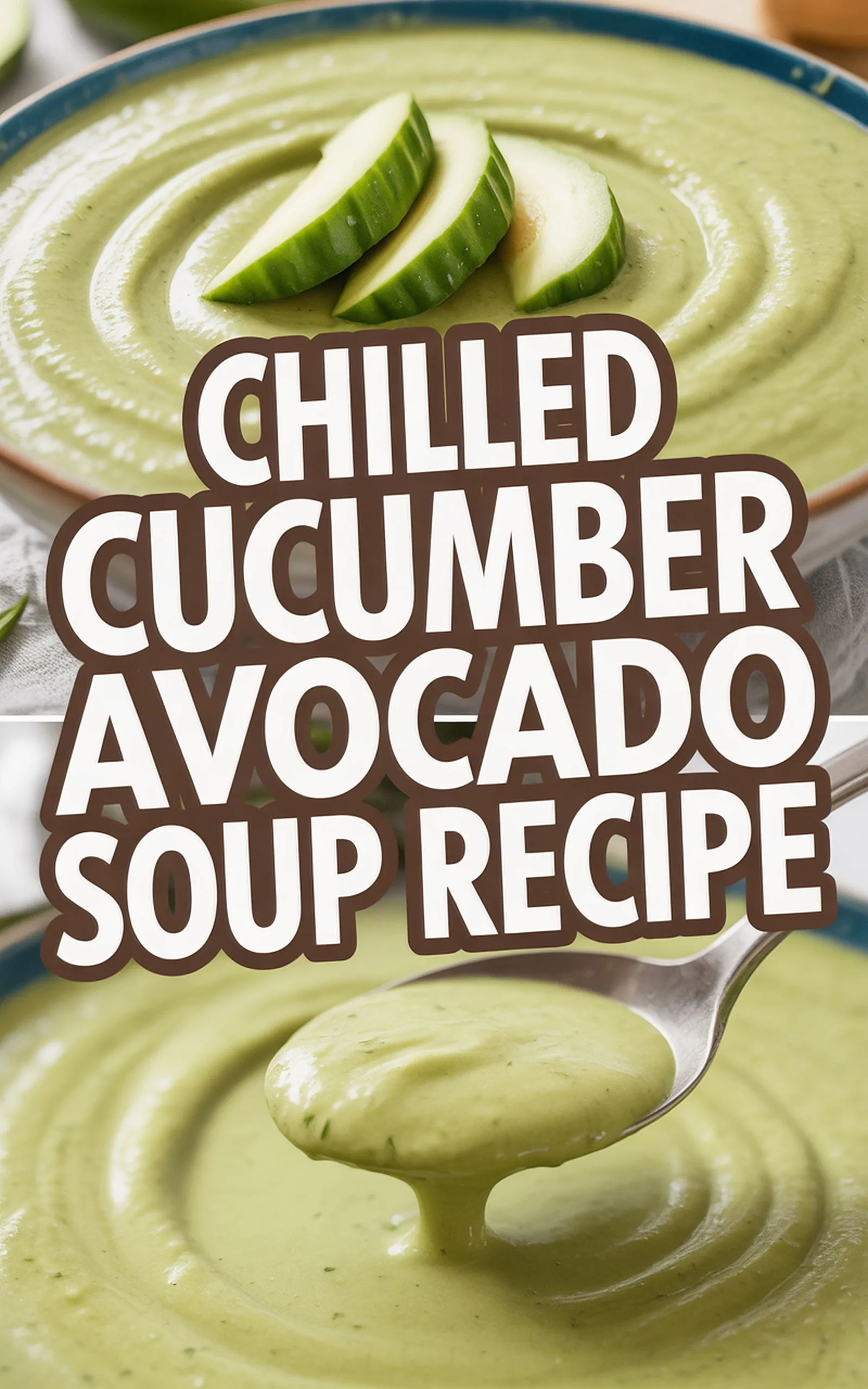Chilled Cucumber Avocado Soup Recipe - easy recipe with step by step instructions