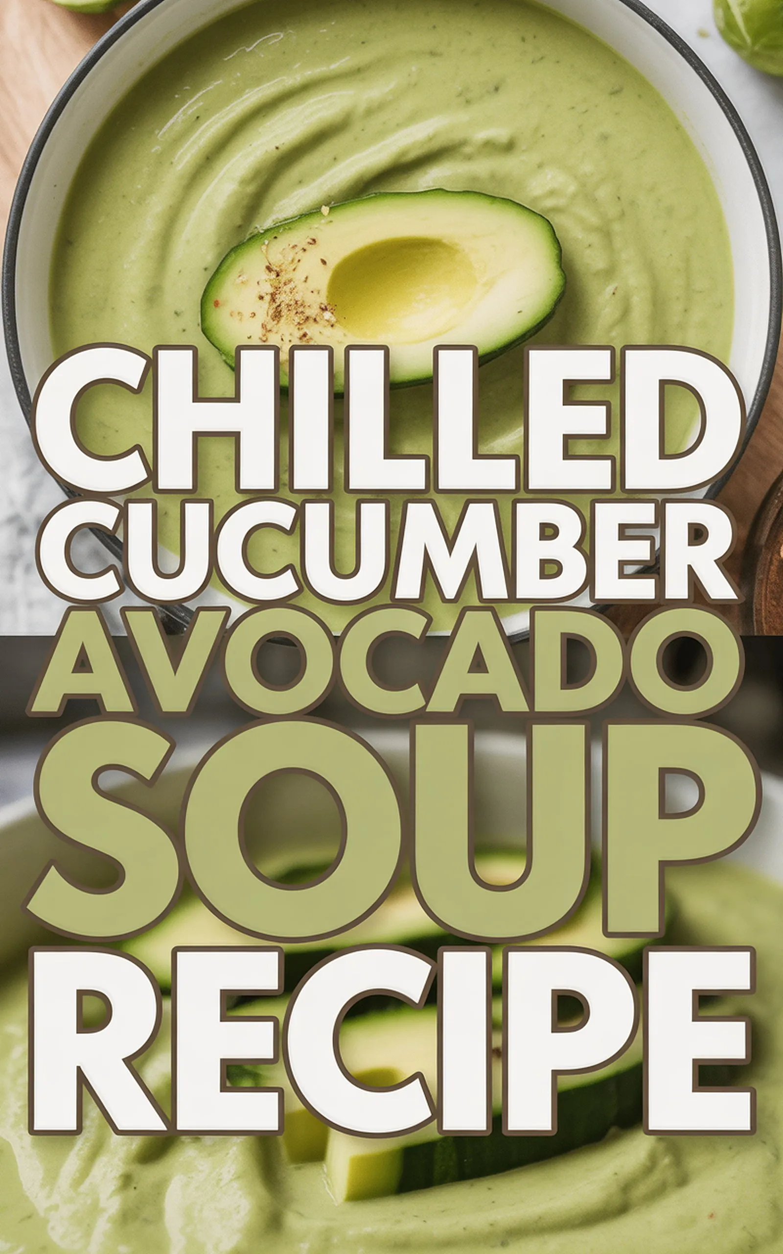 Chilled Cucumber Avocado Soup Recipe - easy recipe with step by step instructions