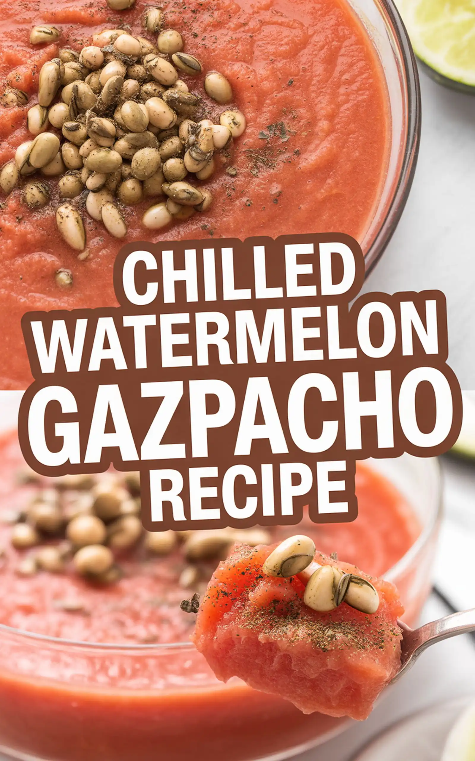 Chilled Watermelon Gazpacho Recipe - easy recipe with step by step instructions