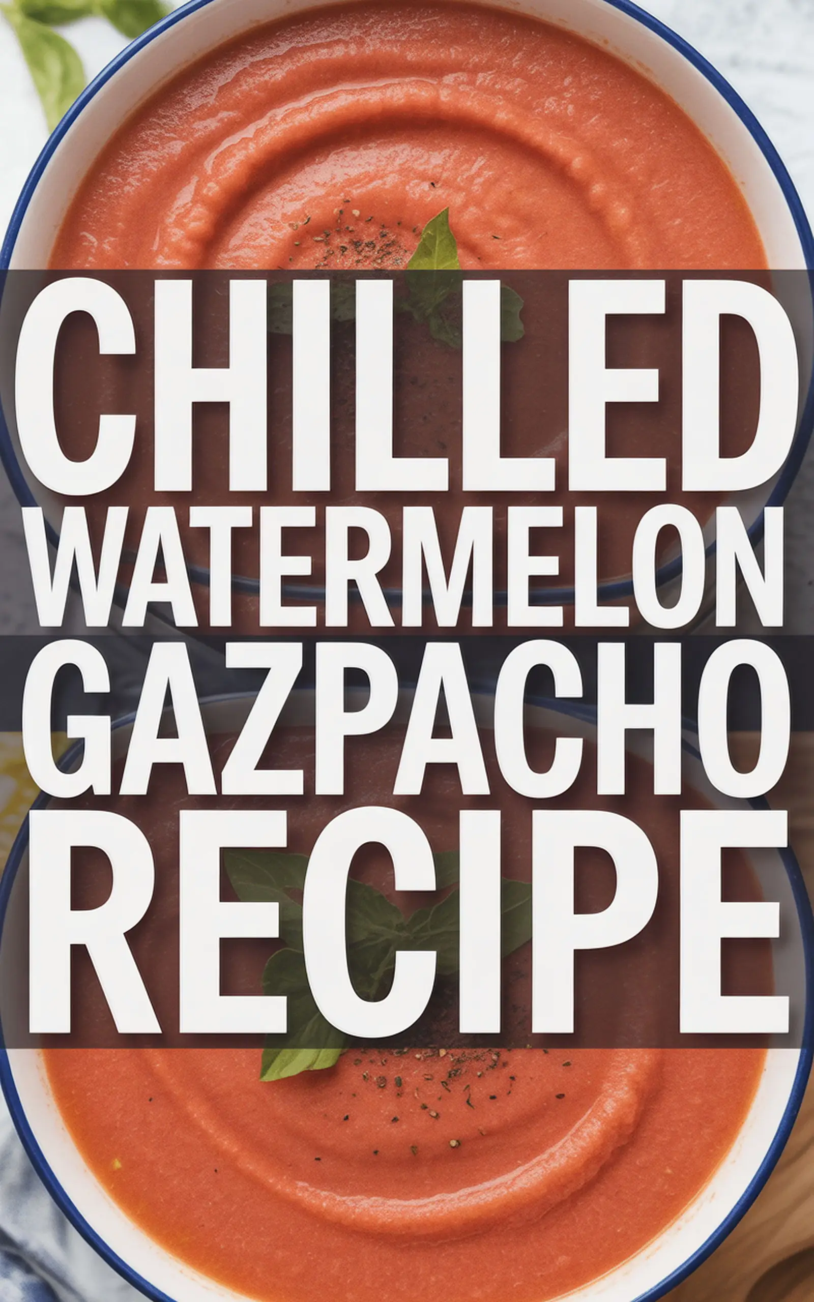 Chilled Watermelon Gazpacho Recipe - easy recipe with step by step instructions