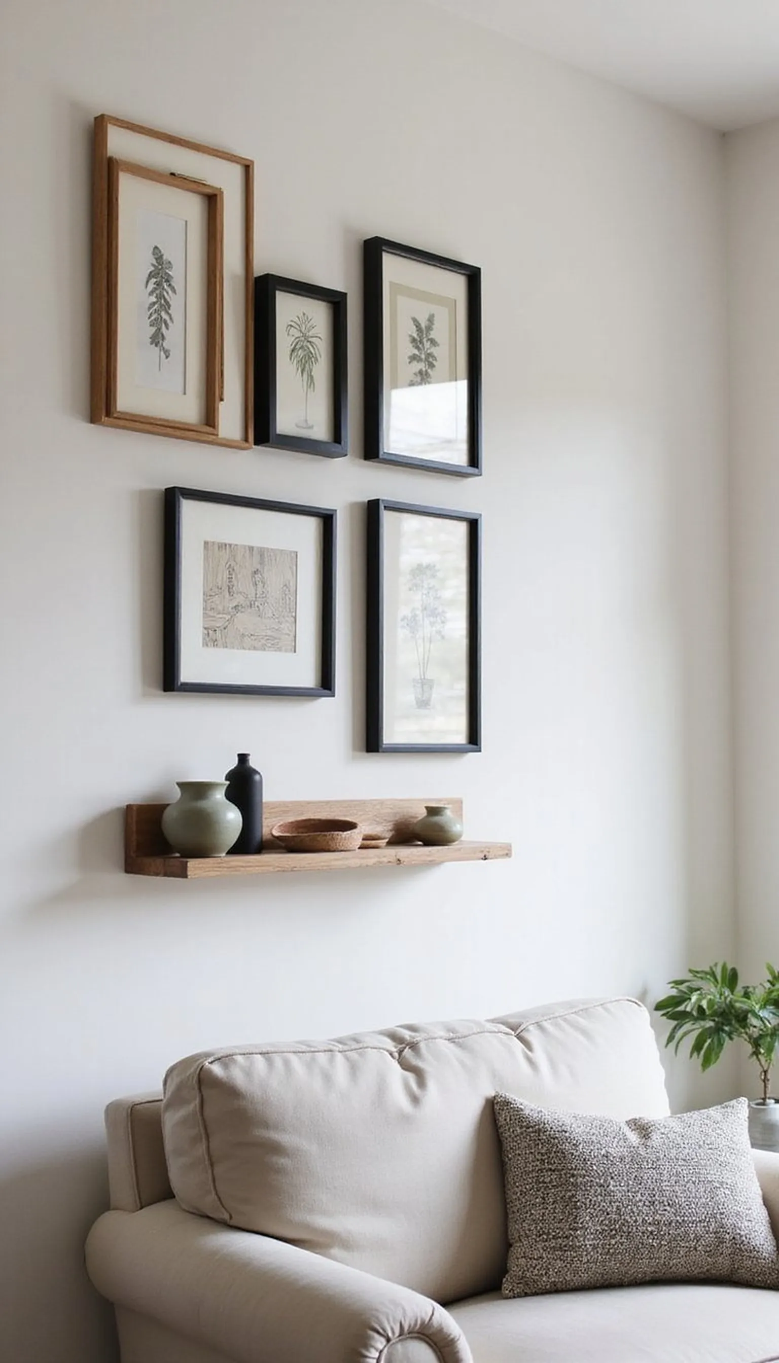 Gallery wall that tells a family story