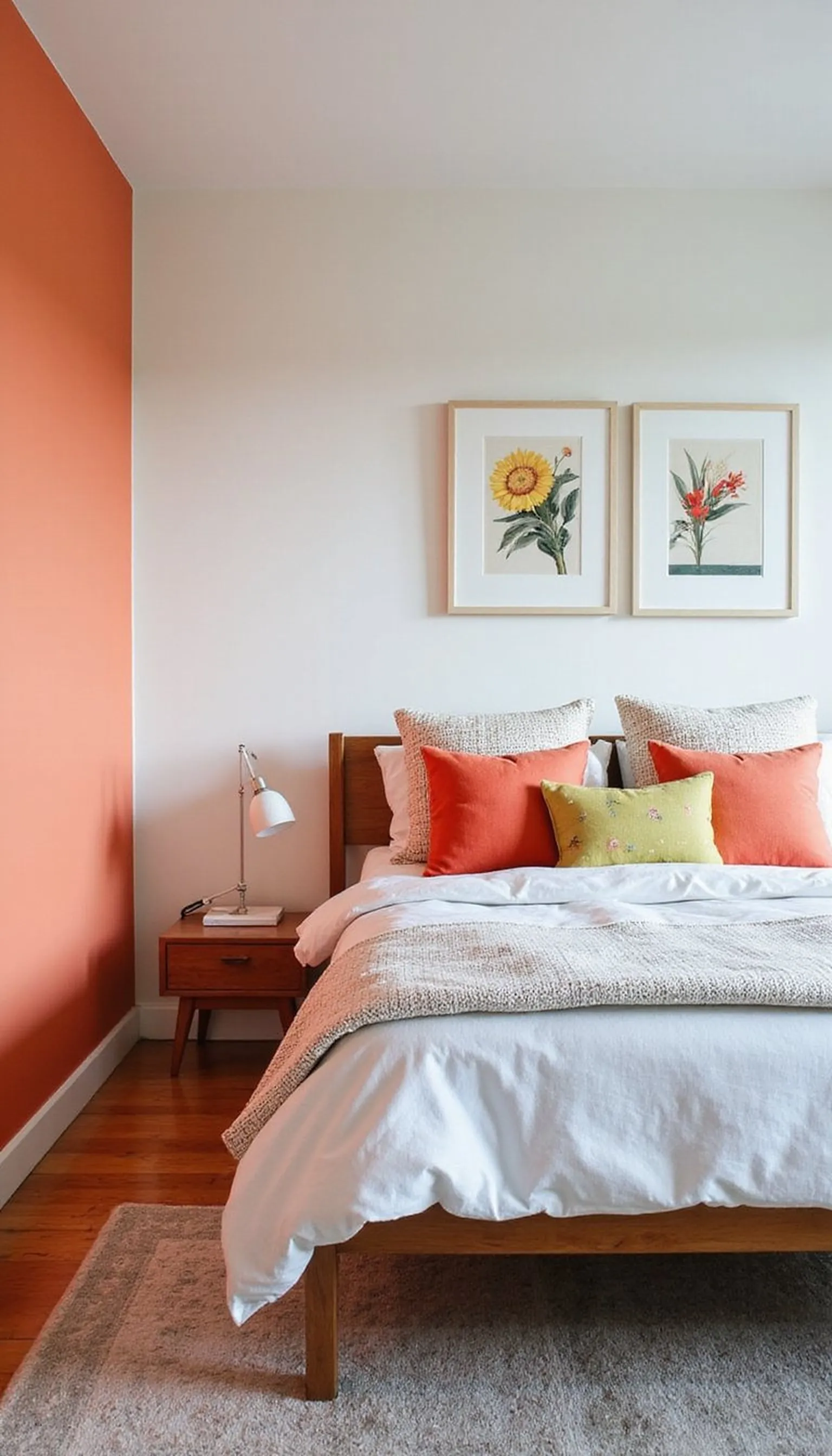 Bright pops of color without overwhelm