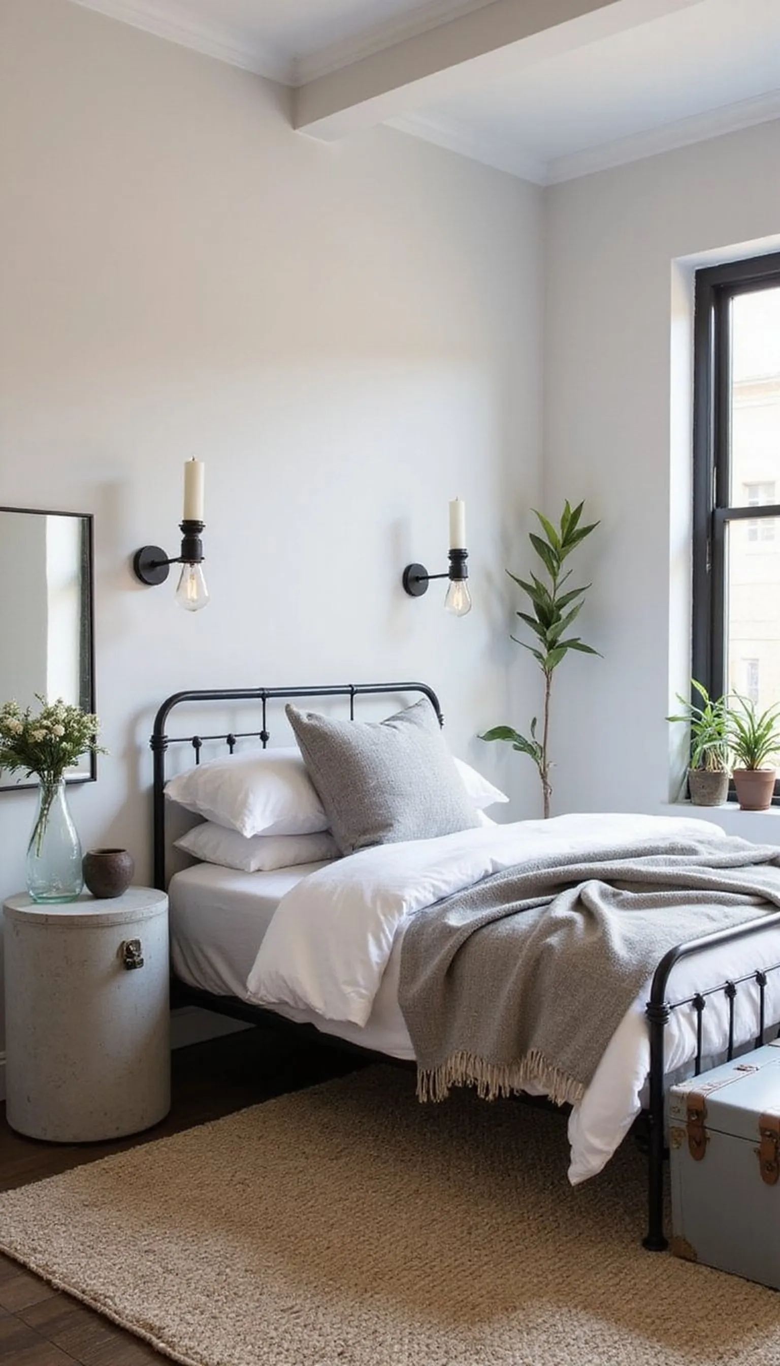 Industrial loft meets soft layers: a balance